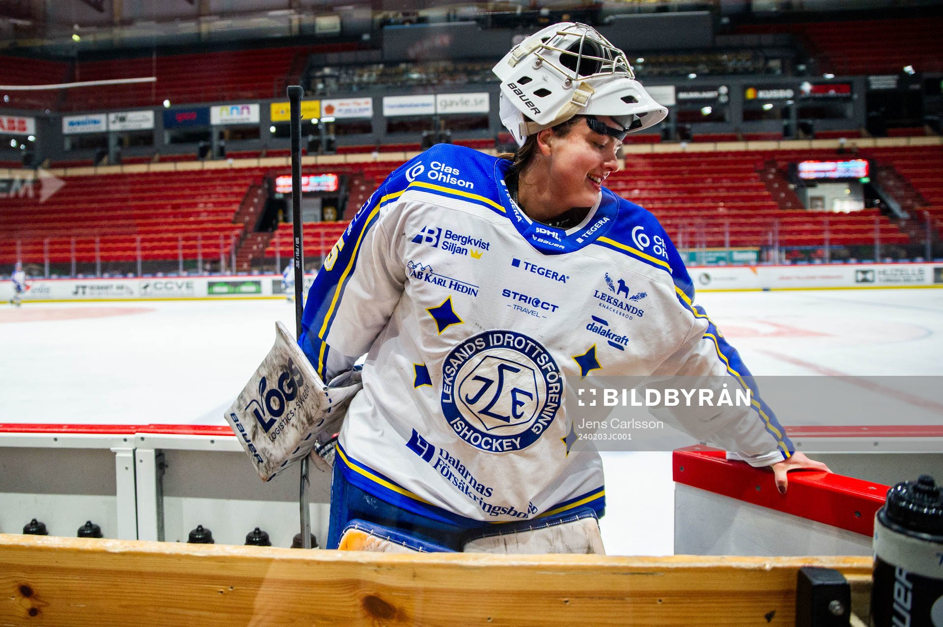 Leksands målvakt Emma Polusny