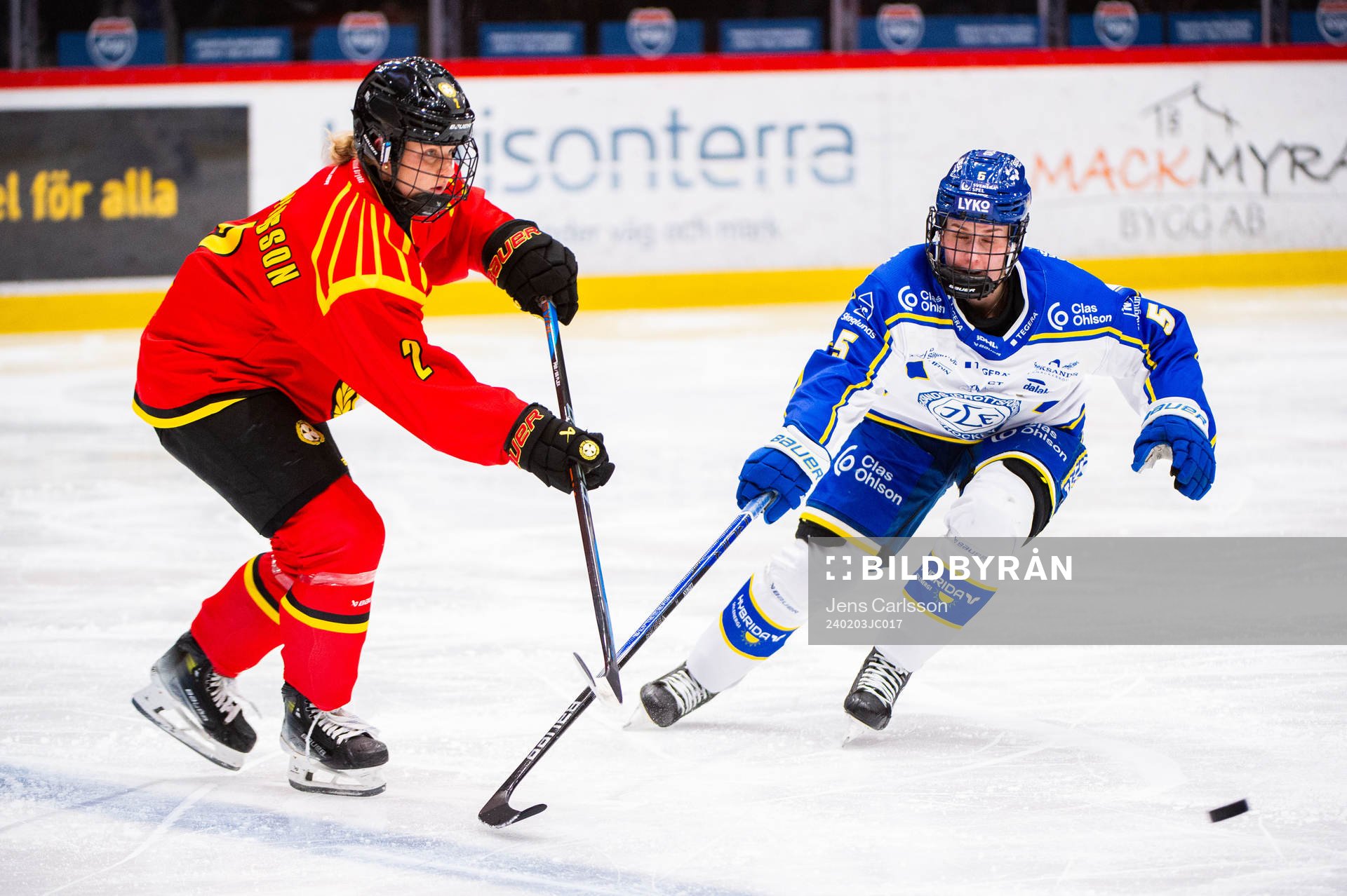 Brynäs Maja Nylen-Persson och Leksands Nathalie Lidman