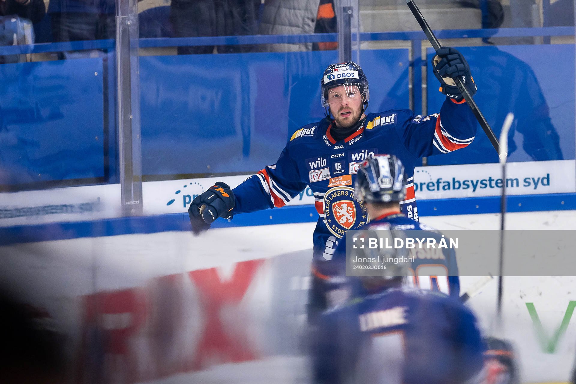 Växjös Martin Lundberg jublar