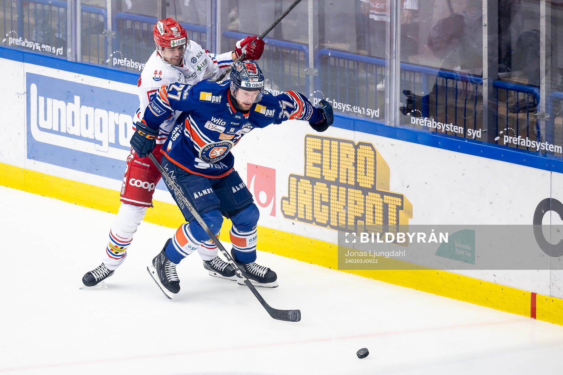 Timrås Emil Pettersson och Växjös Martin Lundberg