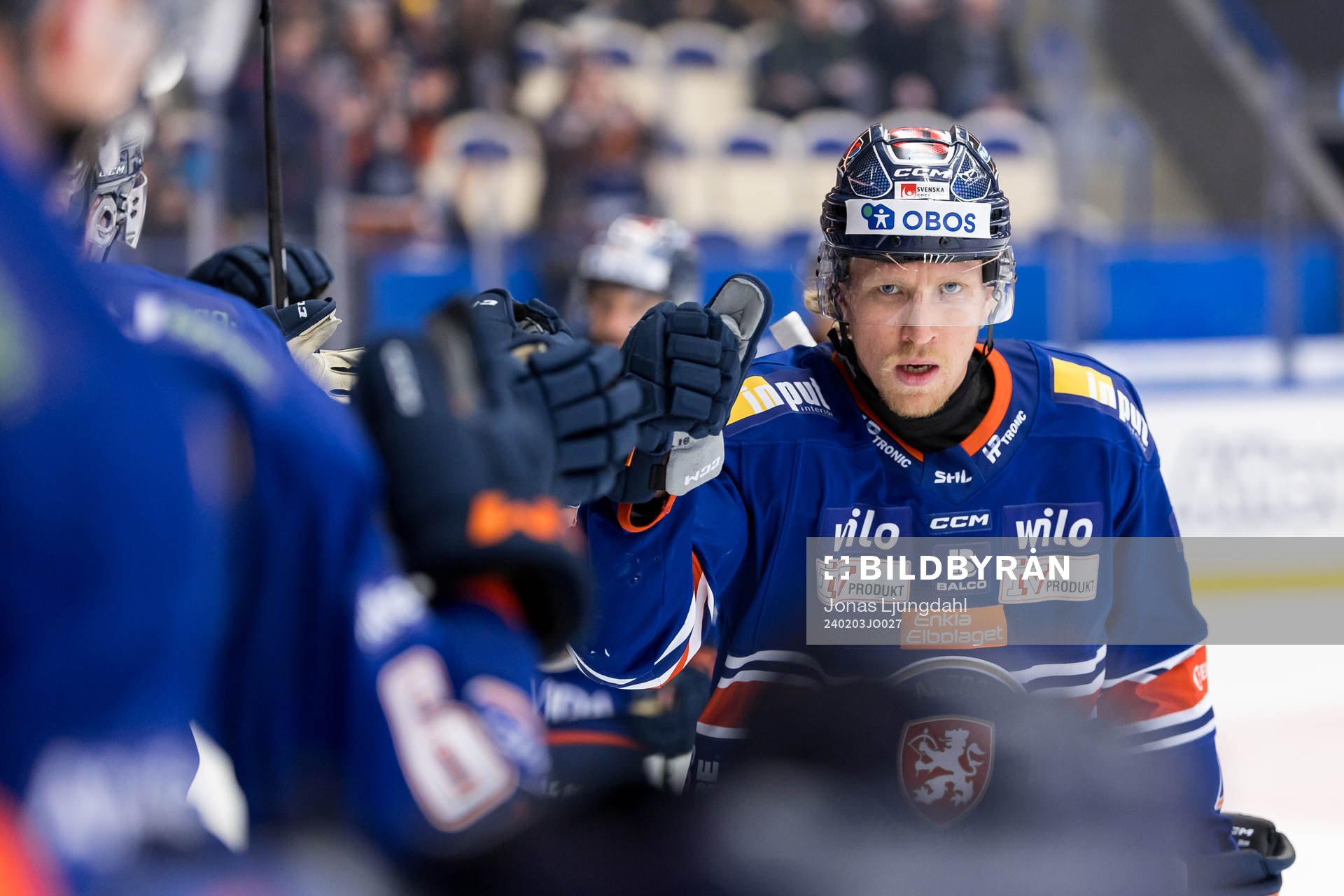 Växjös Marcus Sylvegård jublar
