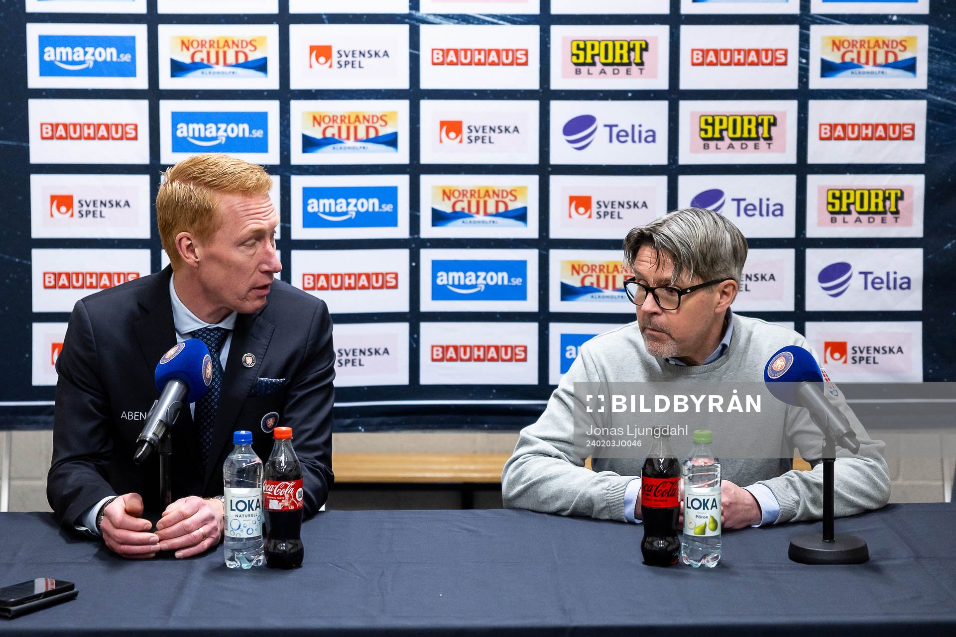 Växjös tränare Jörgen Jönsson och Timrås tränare