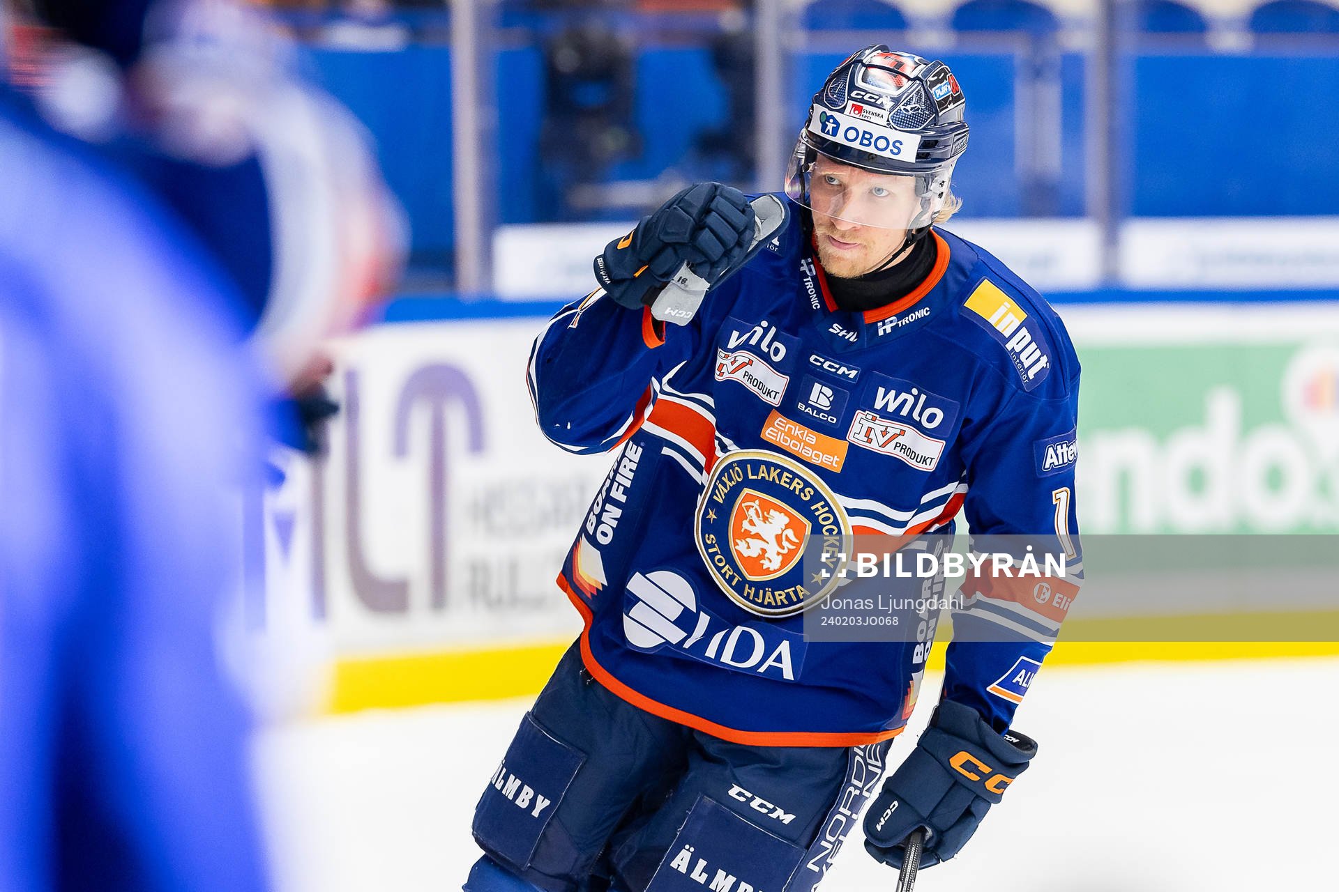 Växjös Marcus Sylvegård jublar