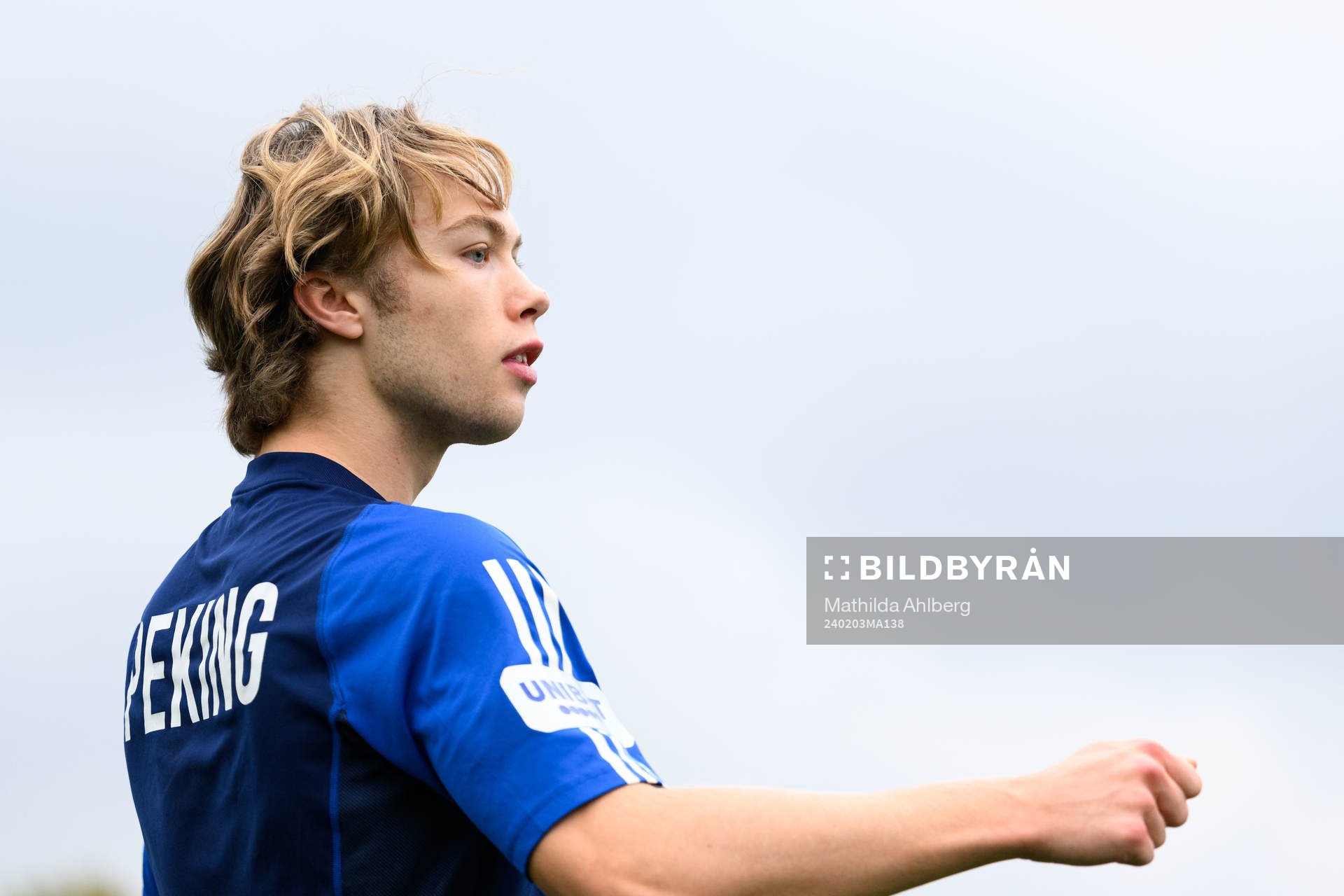 IFK Norrköpings Jesper Lindvall under en träning med IFK Norrköping den 3 februari 2024 i Marbella. 