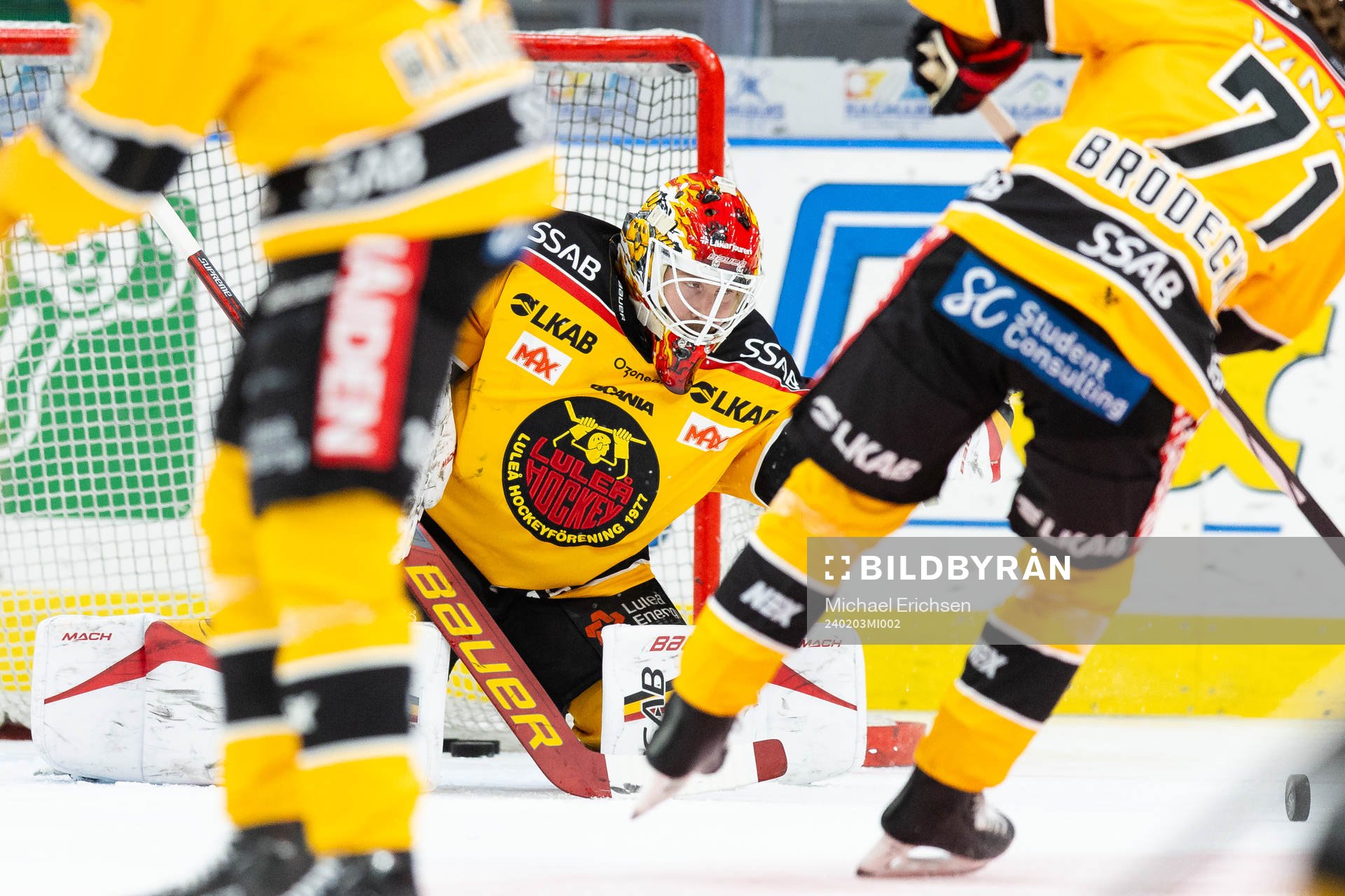 Luleås målvakt Joel Lassinantti
