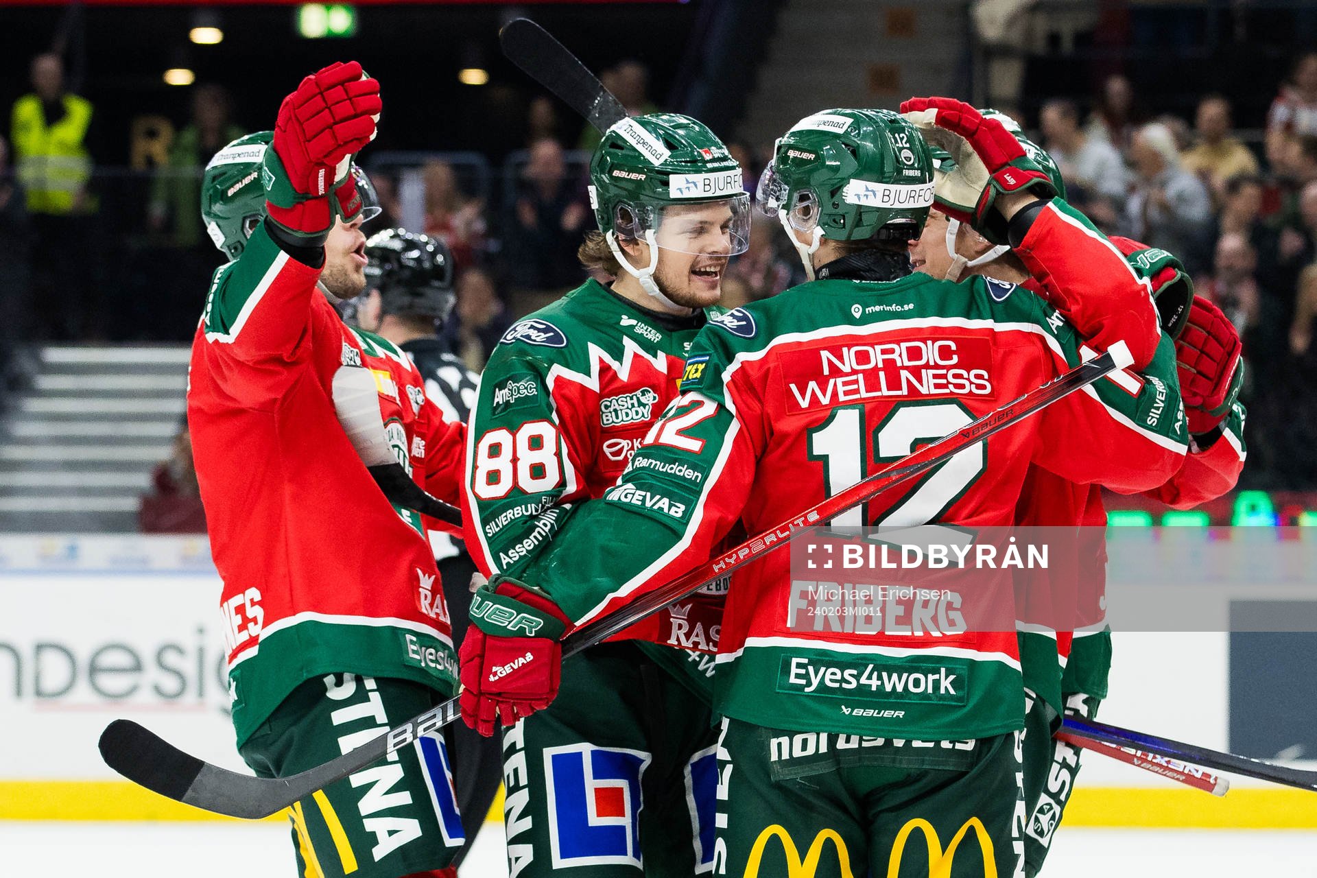 Frölundas Malte Strömwall jublar
