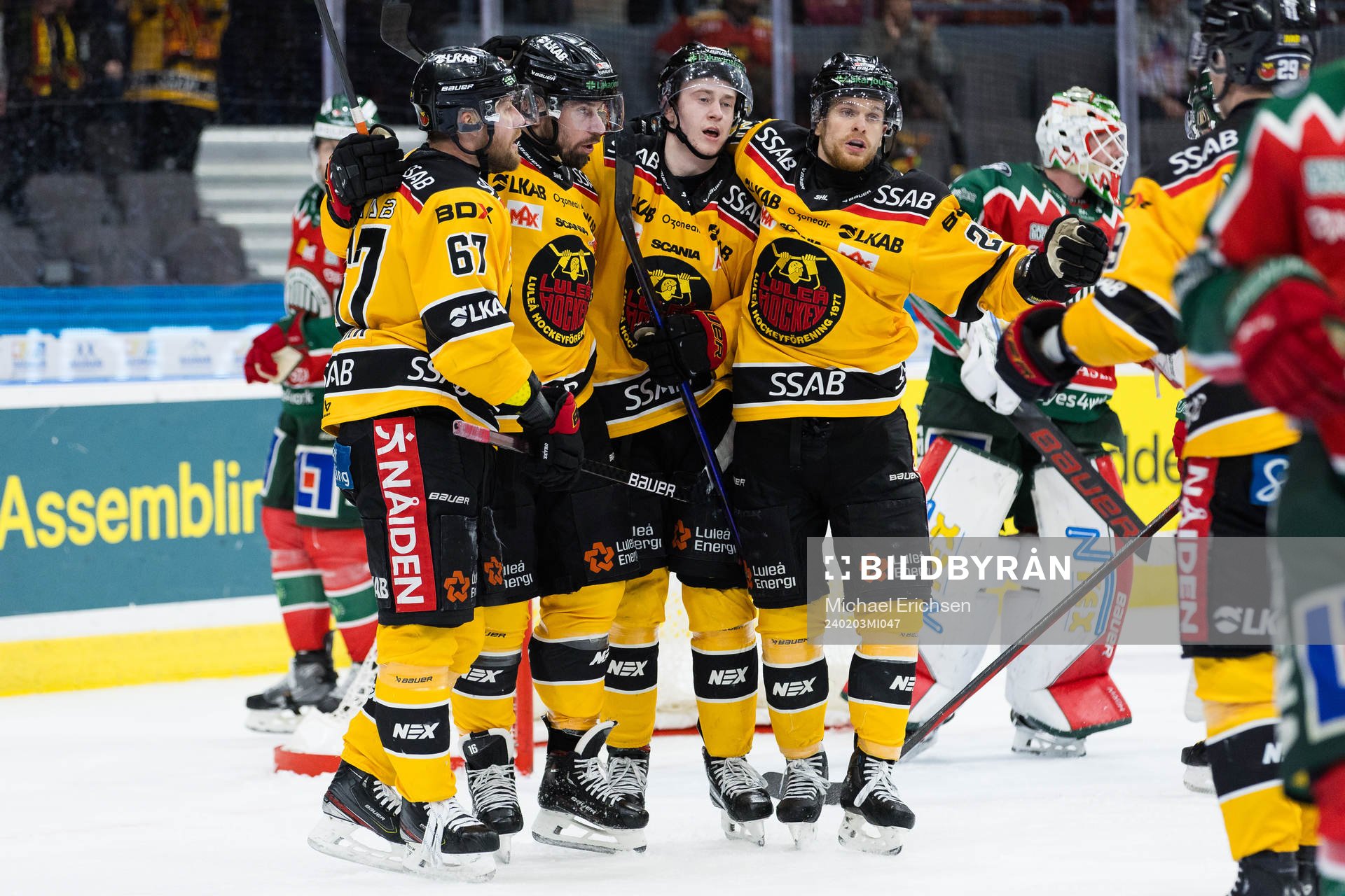 Luleås Niklas Olausson jublar