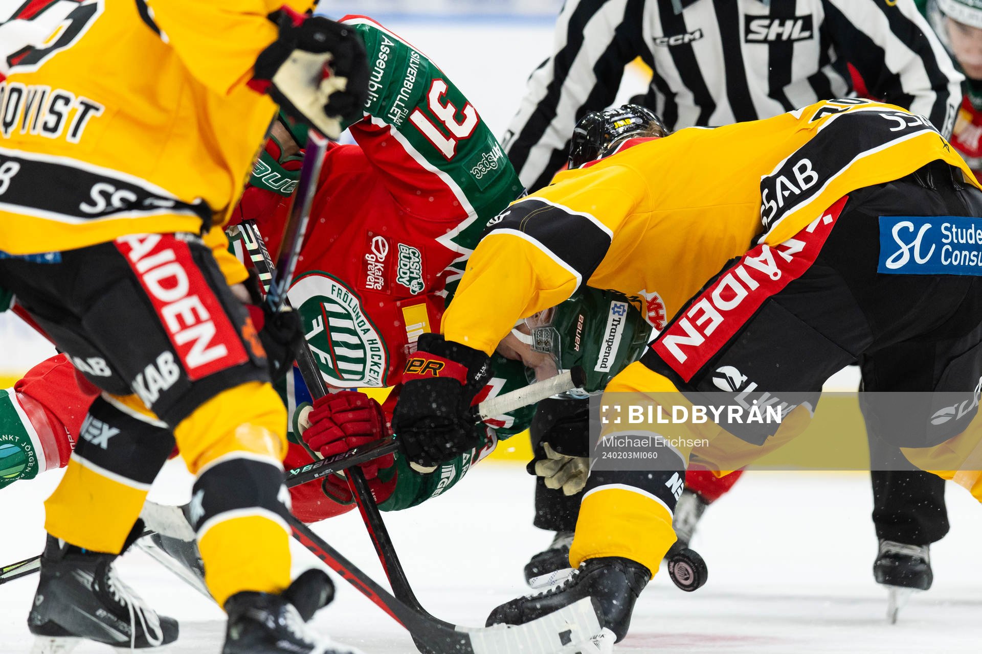 Frölundas Nicklas Lasu tekar
