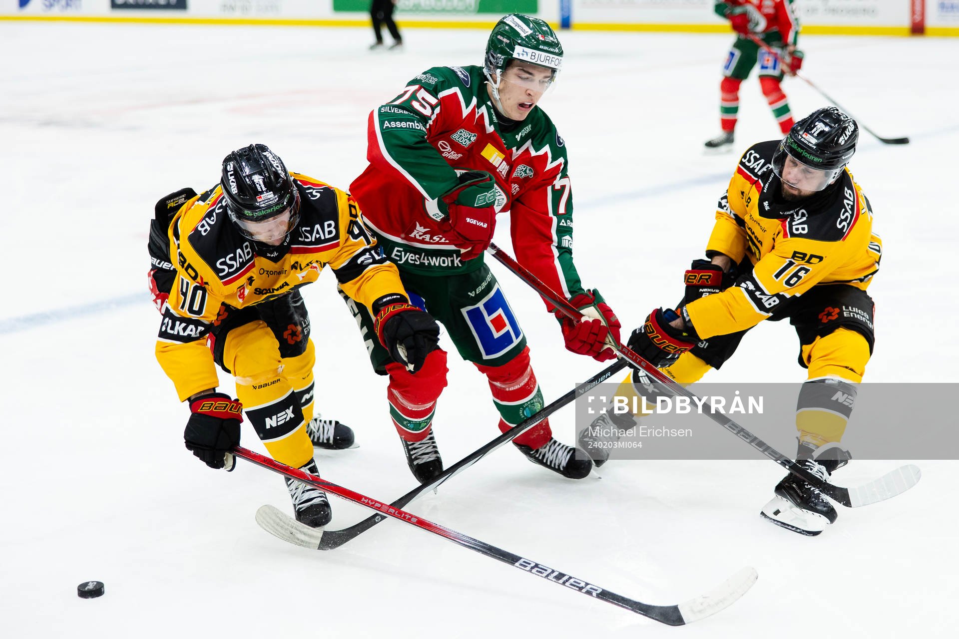Luleås David Lilja och Niklas Olausson mot Frölundas