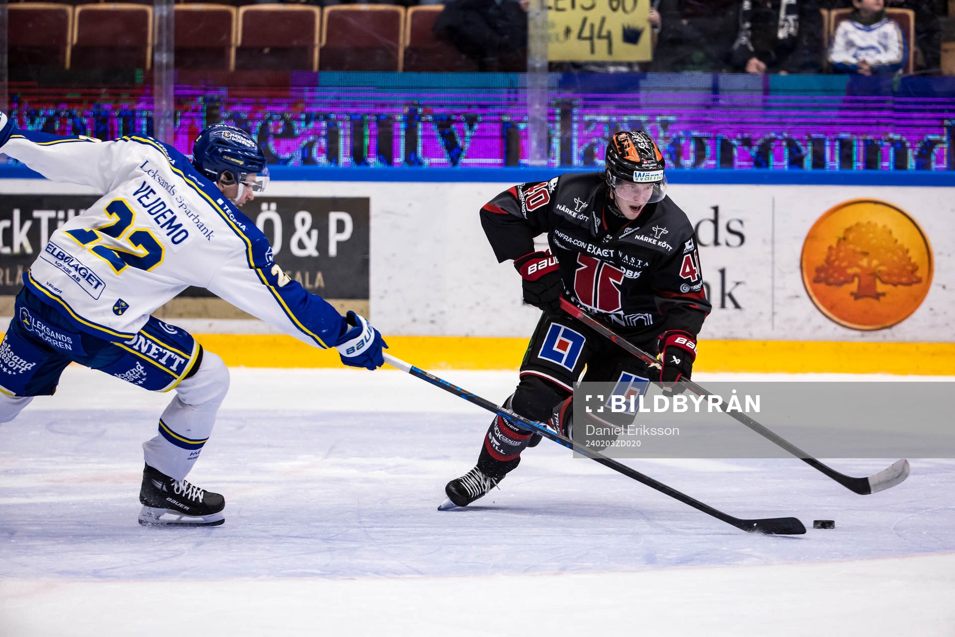 Leksands Lukas Vejdemo och Örebros Elias Ekström
