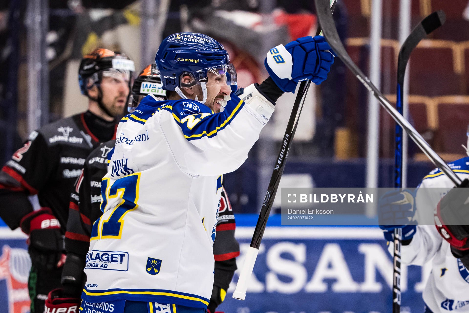 Leksands Marek Hrivik jublar
