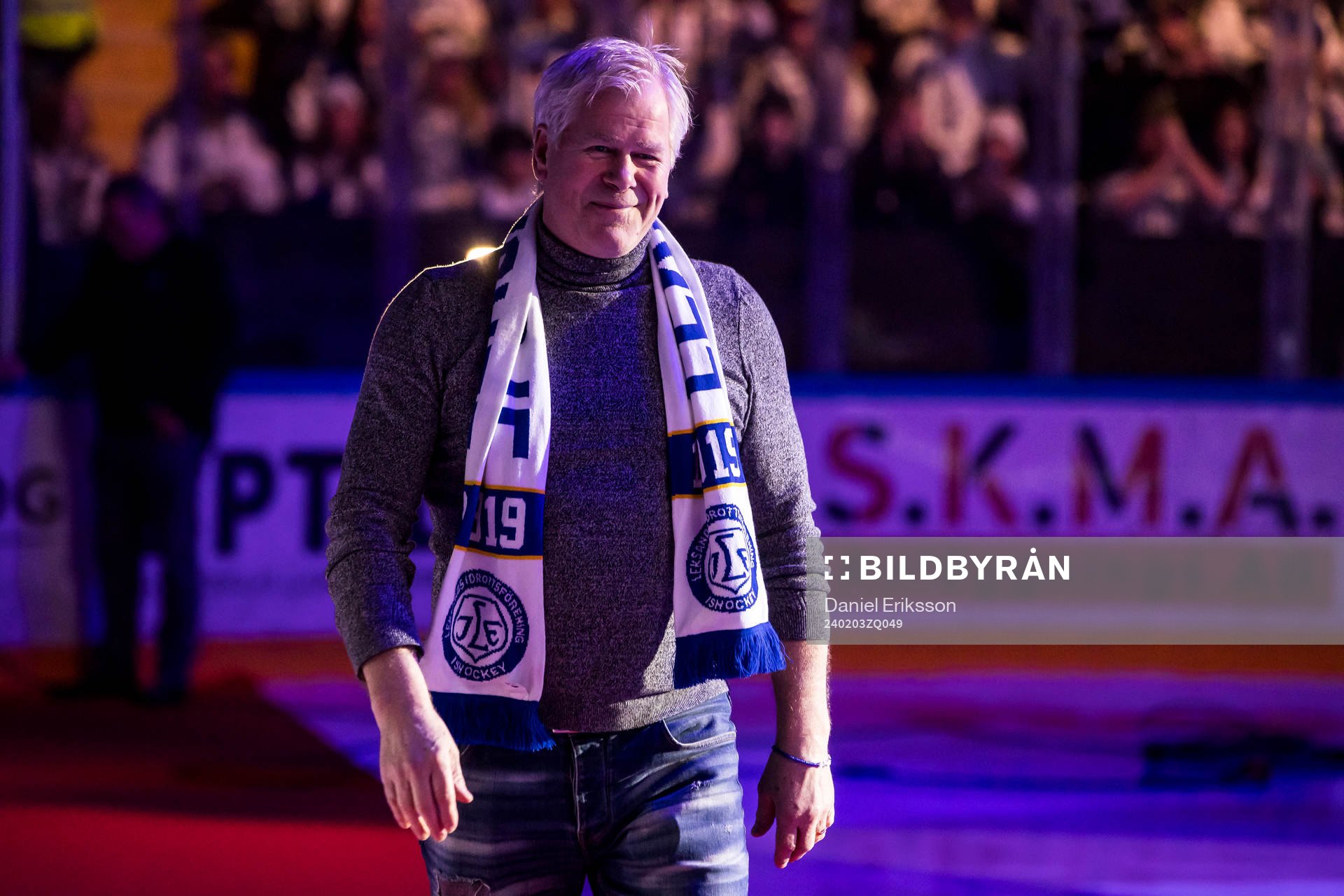 Magnus Svensson innan ishockeymatchen i SHL mellan Leksand
