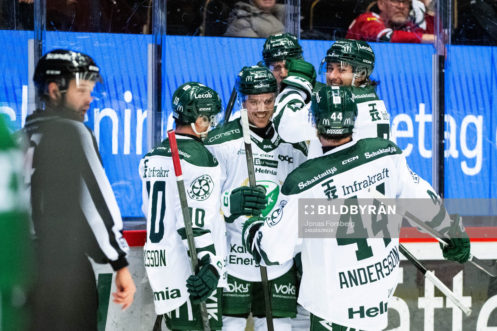 Färjestads Joel Kellman jublar