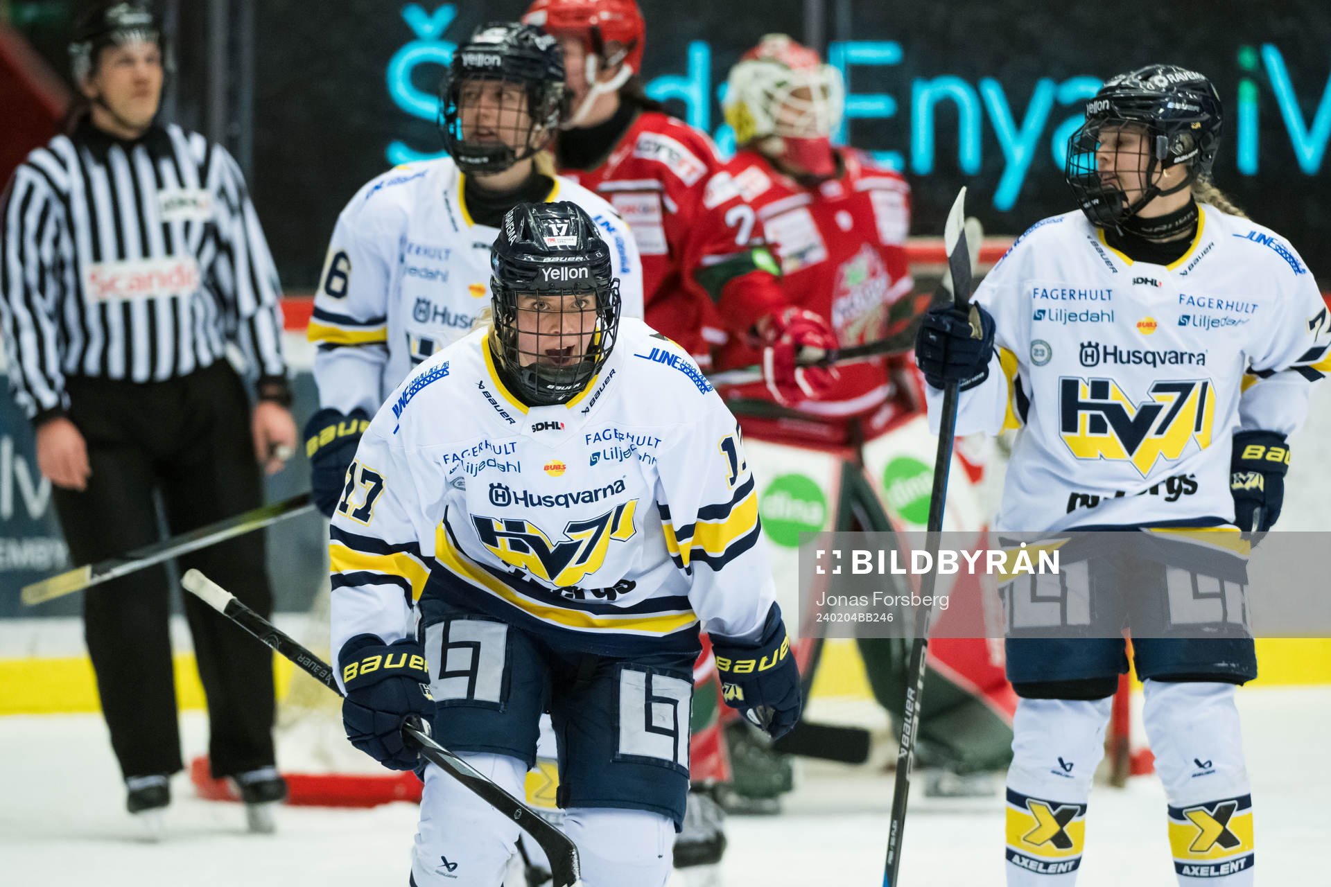 HV71s Aoife Leacy jublar
