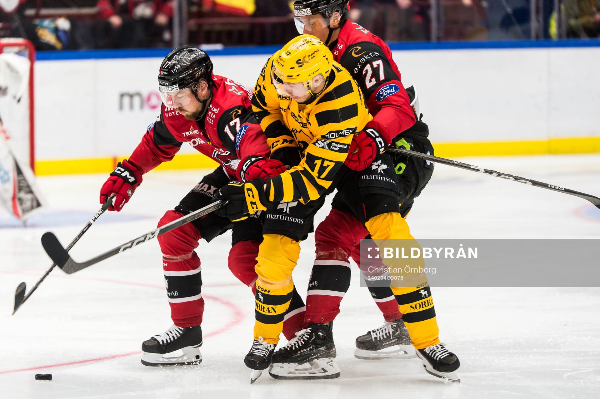Malmö Redhawks Johan Ivarsson och Robin Alvarez och