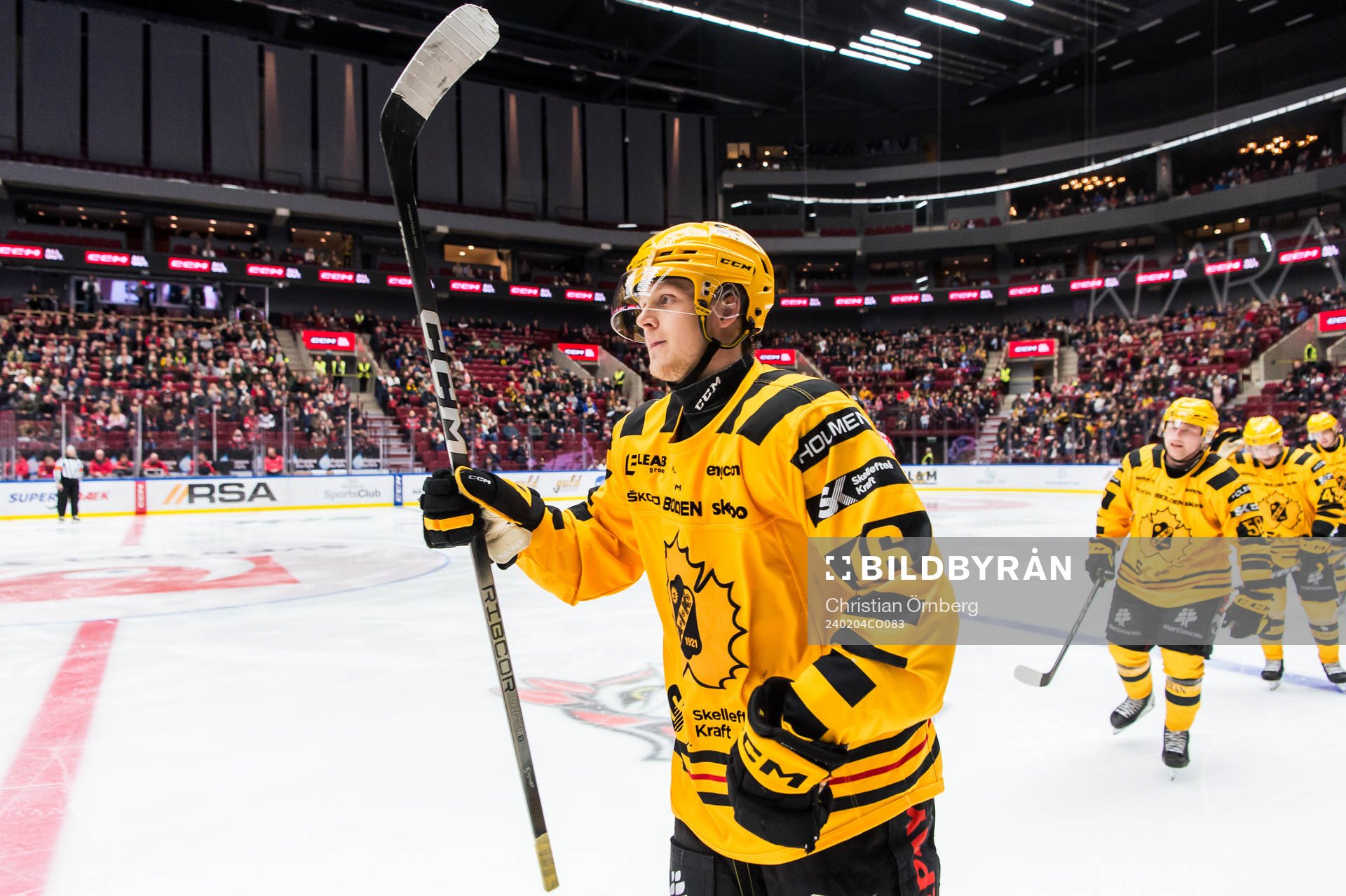 Skellefteås Linus Lindström jublar