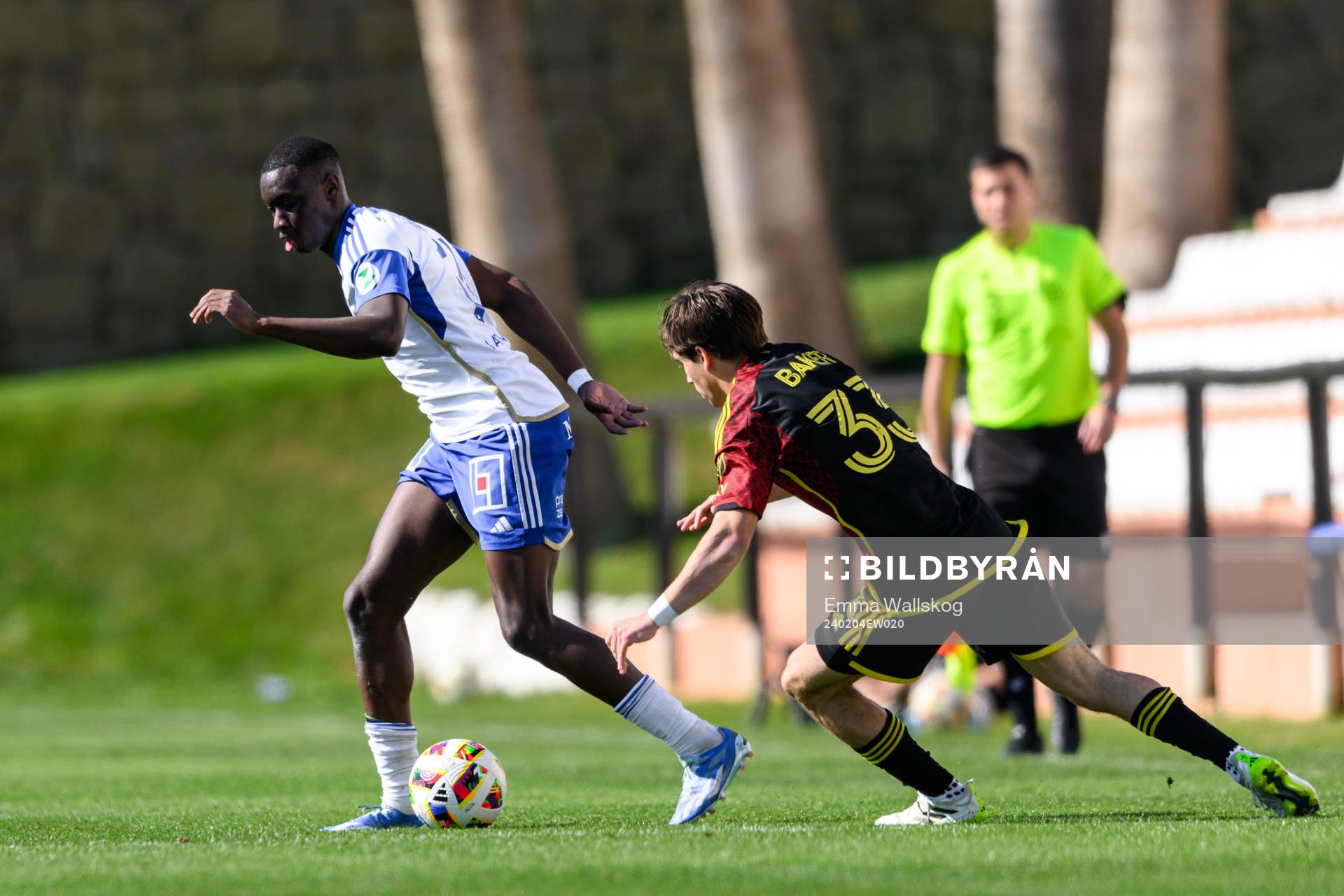 Yahya Kalley of IFK Norrköping and Cody Baker of Seattle