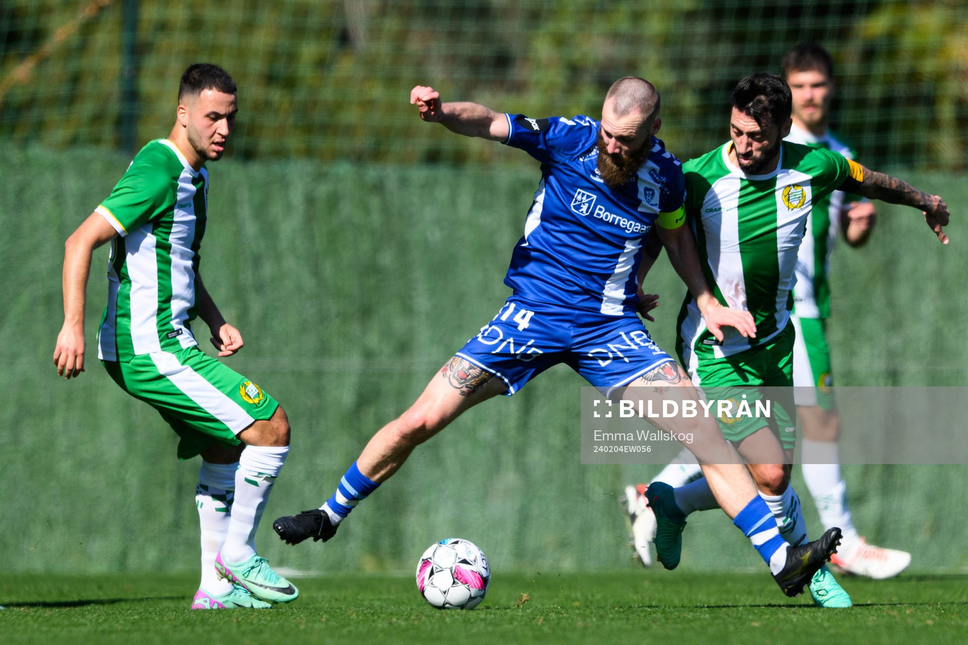 Abdelrahman Boudah Saidi and Nahir Besara of Hammarby