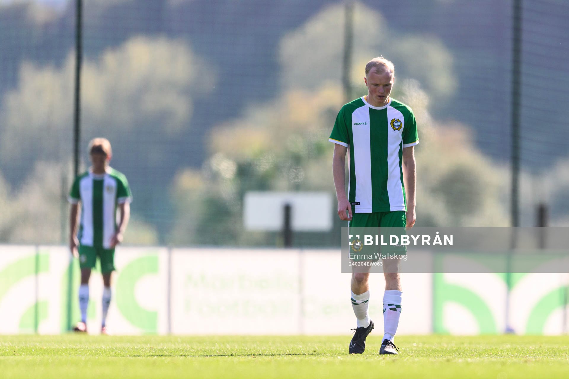 Marcus Rafferty of Hammarby looks dejected