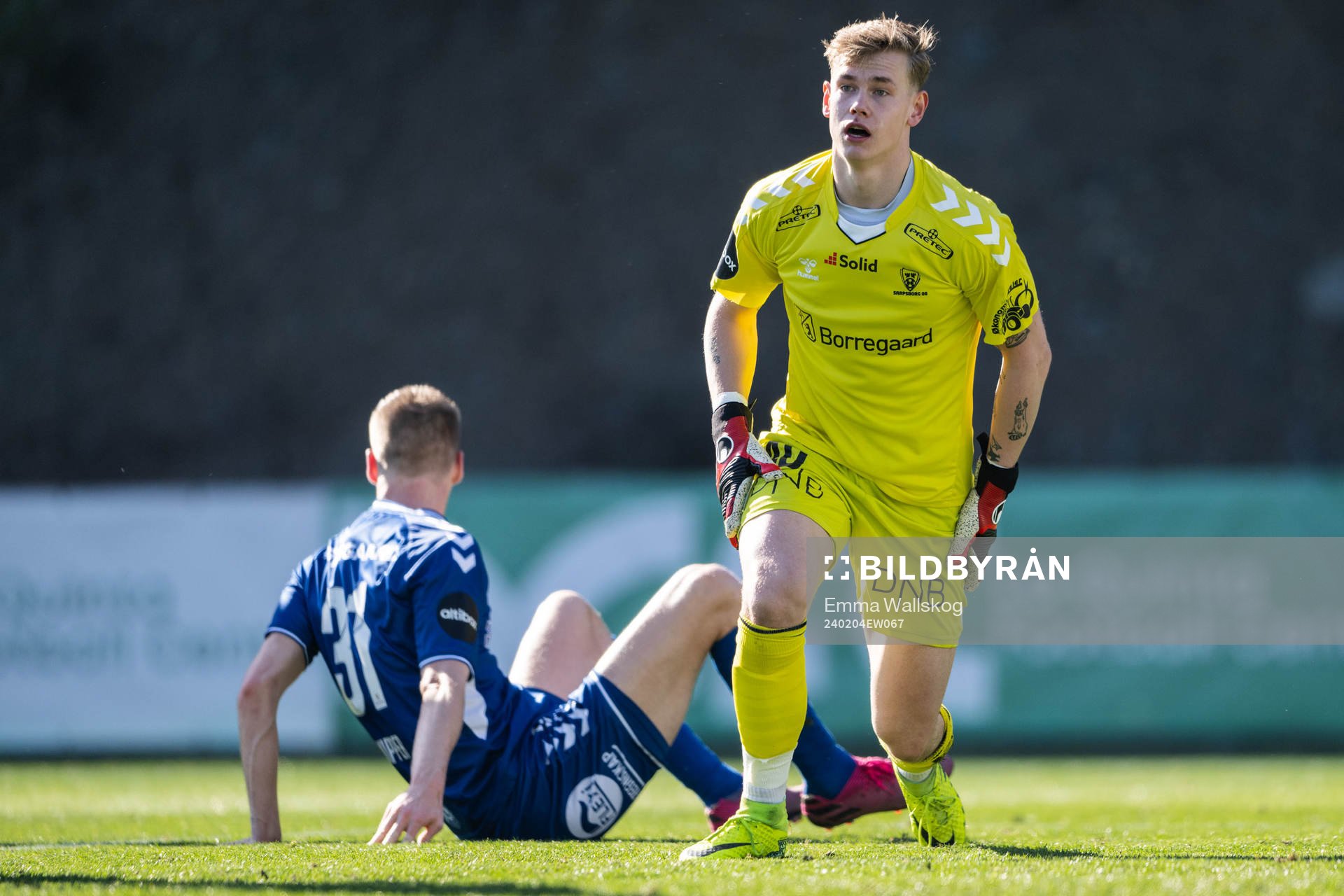 Goalkeeper Leander Øy of Sarpsborg 08