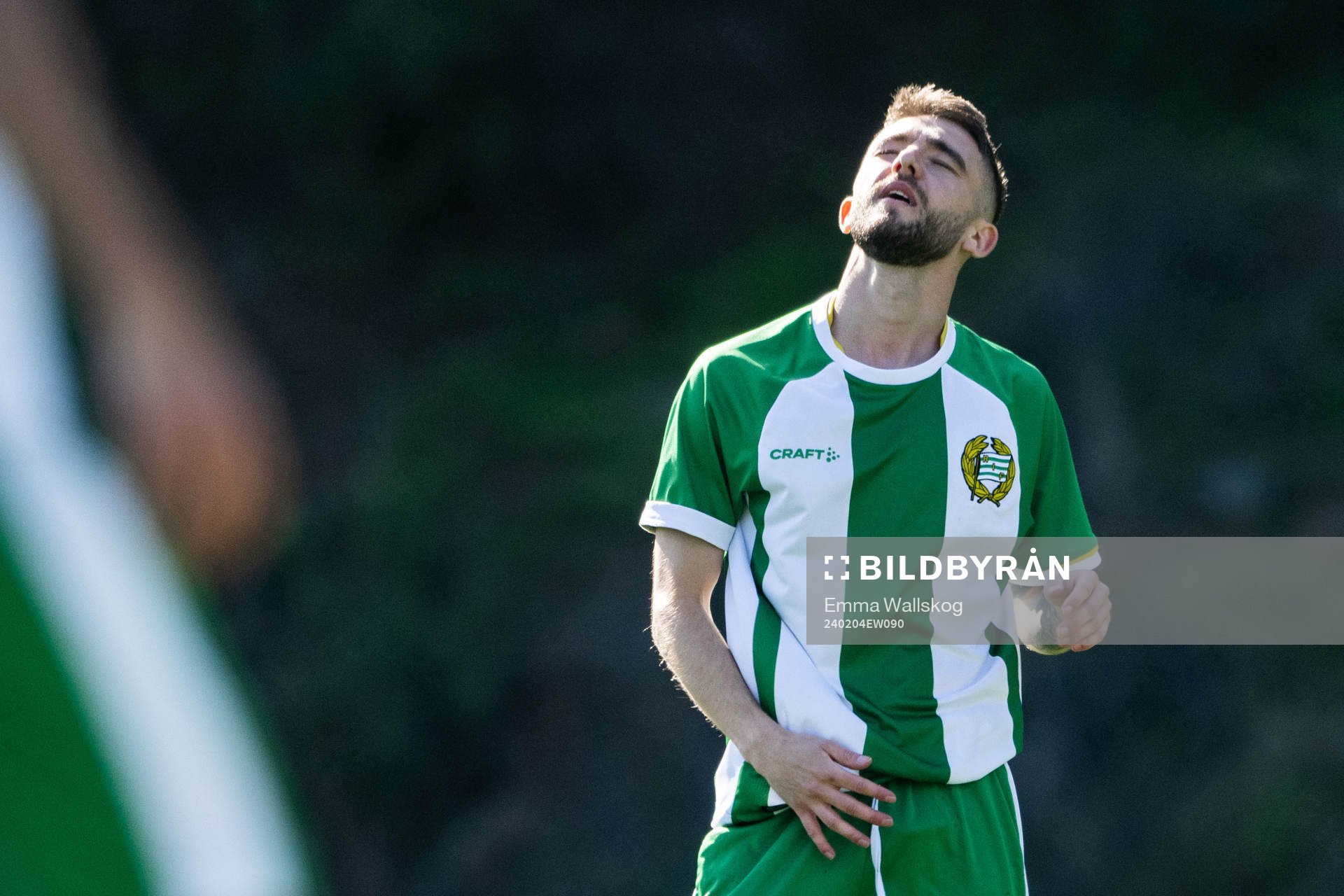 Anton Kralj of Hammarby looks dejected