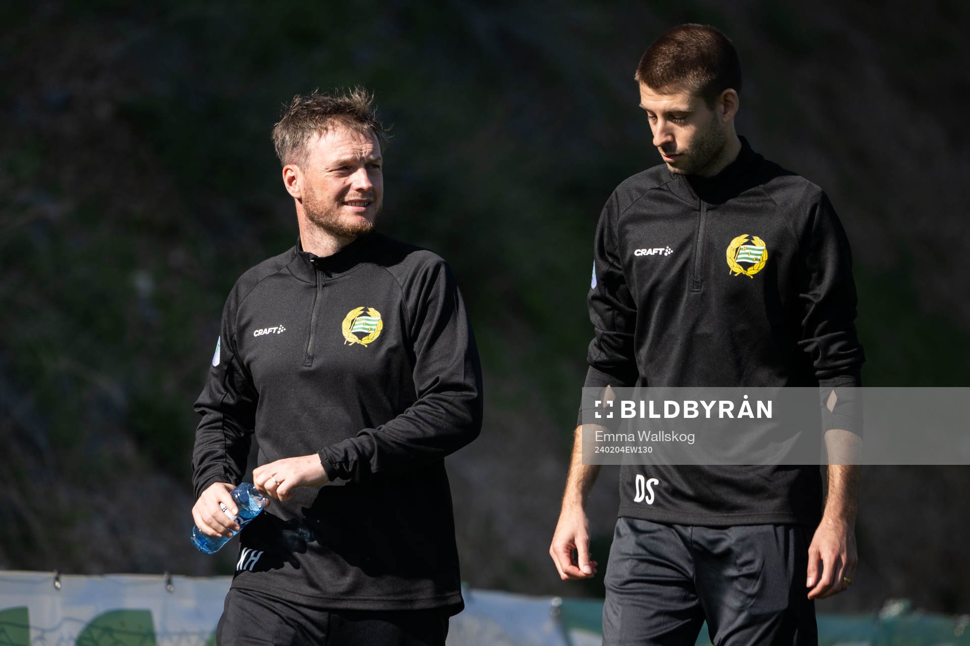 Head coach Kim Hellberg and assistant coach David Selini of