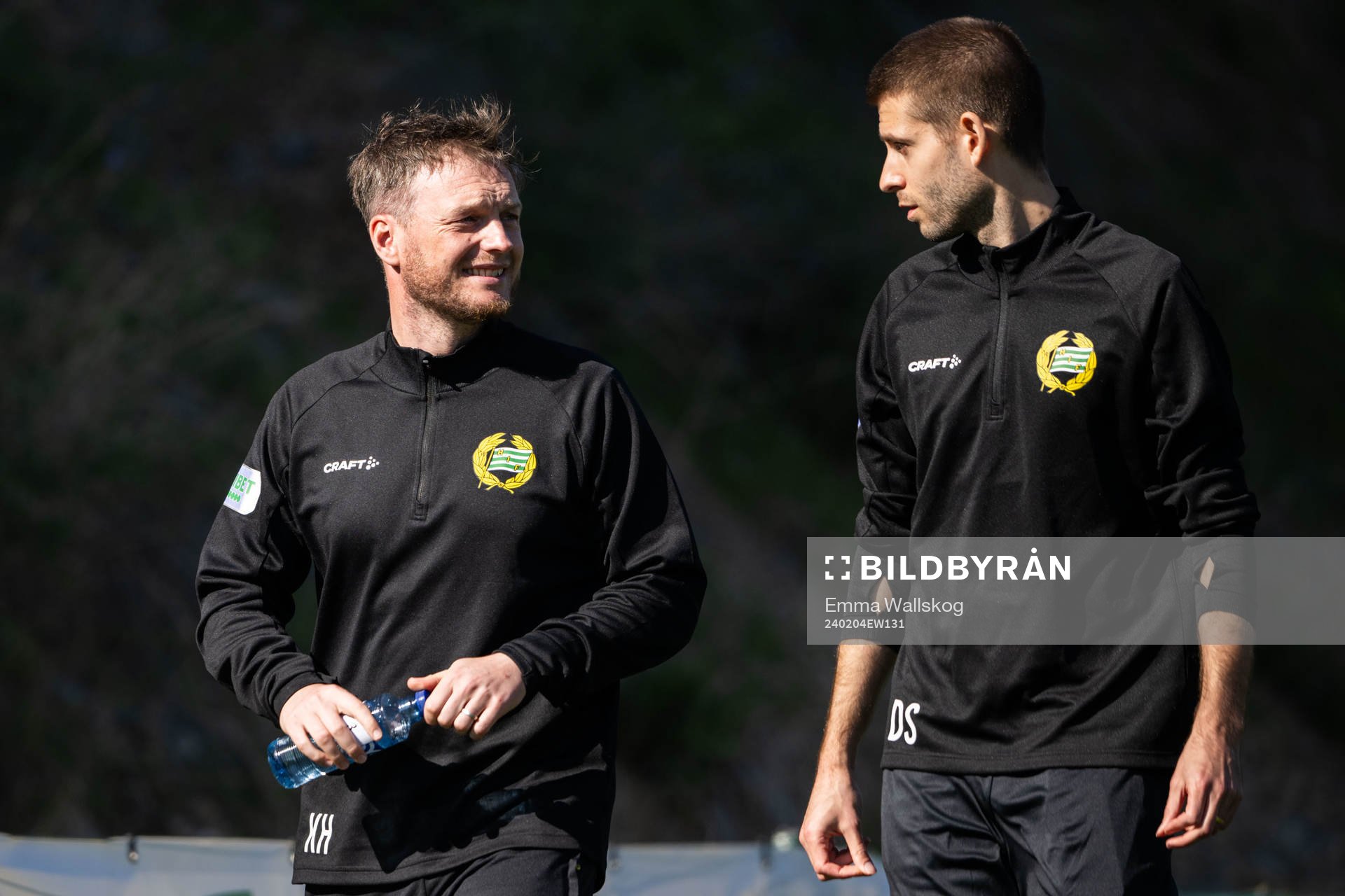 Head coach Kim Hellberg and assistant coach David Selini of