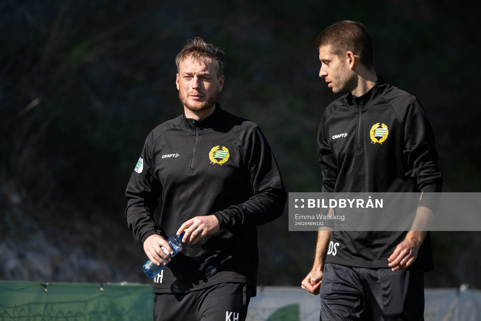 Head coach Kim Hellberg and assistant coach David Selini of