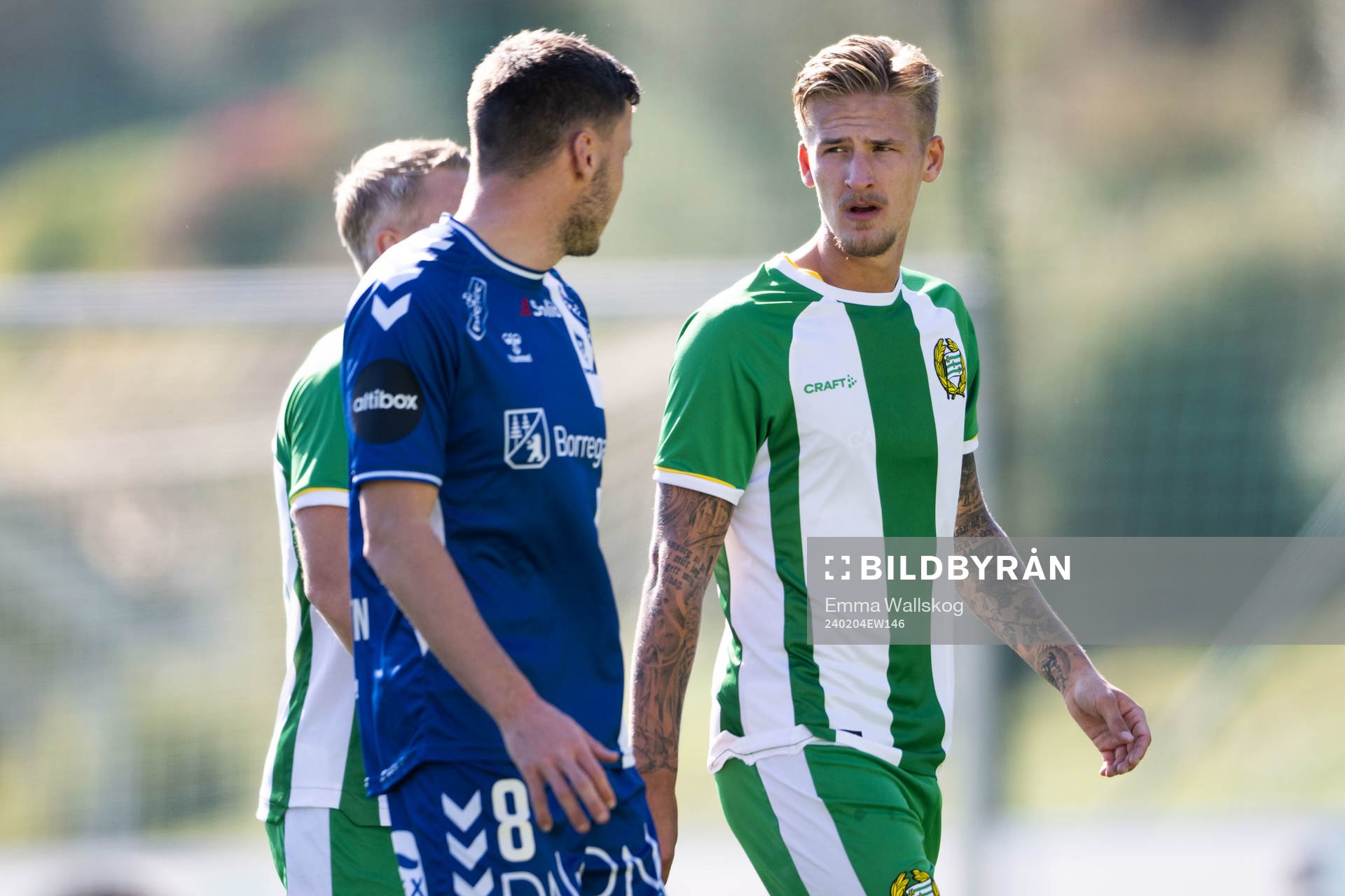 Jeppe Andersen of Sarpsborg 08 and Fredrik Hammar of