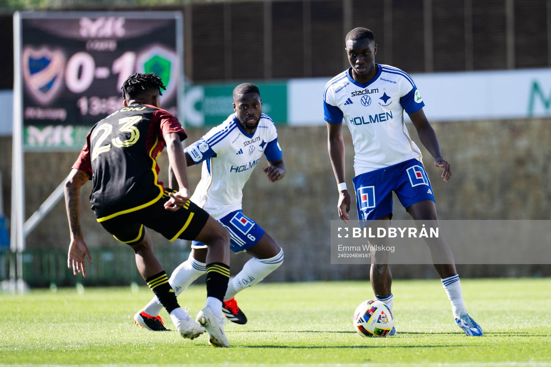 Isak Ssewankambo and Yahya Kalley of IFK Norrköping