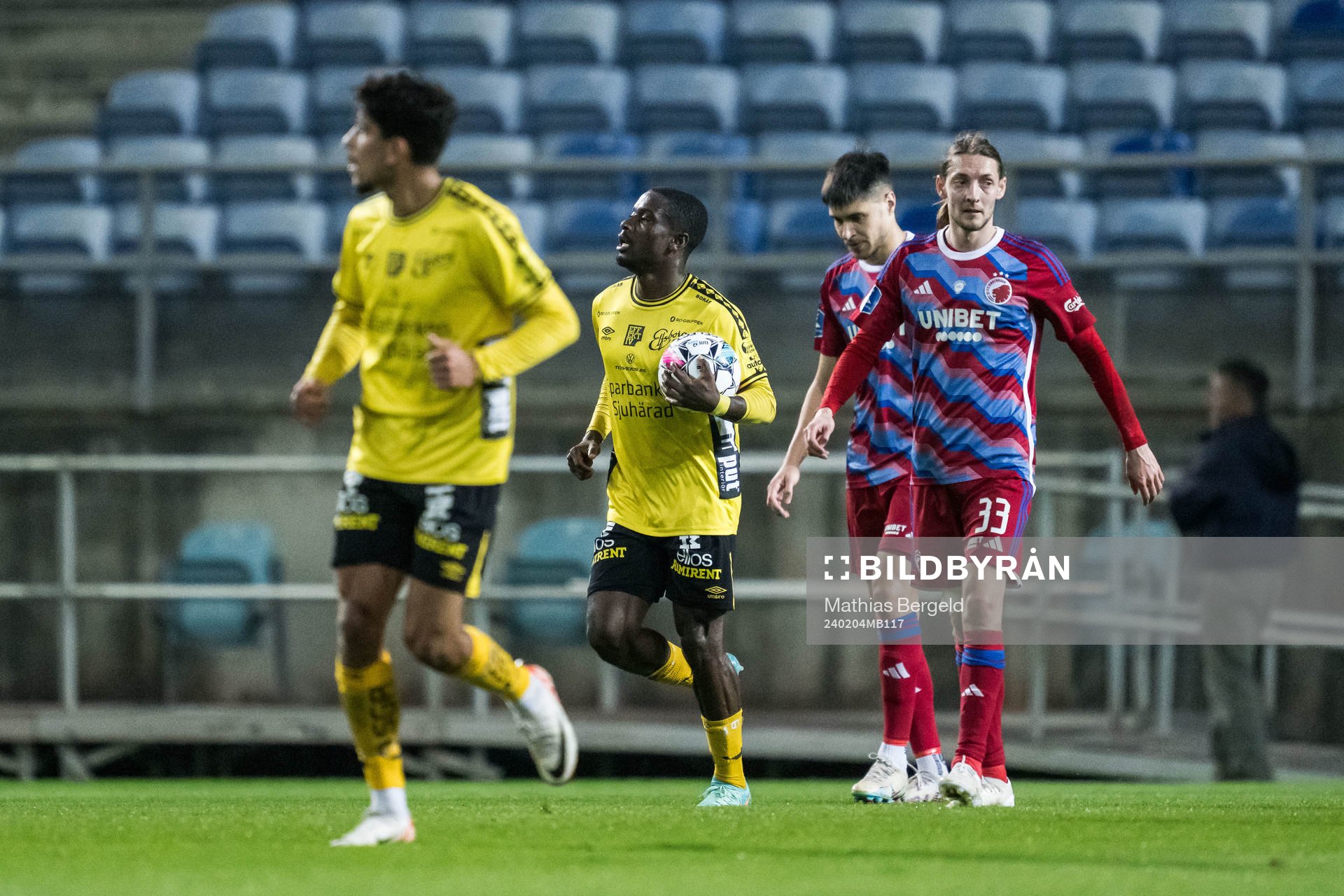 Michael Baidoo of Elfsborg celebrates