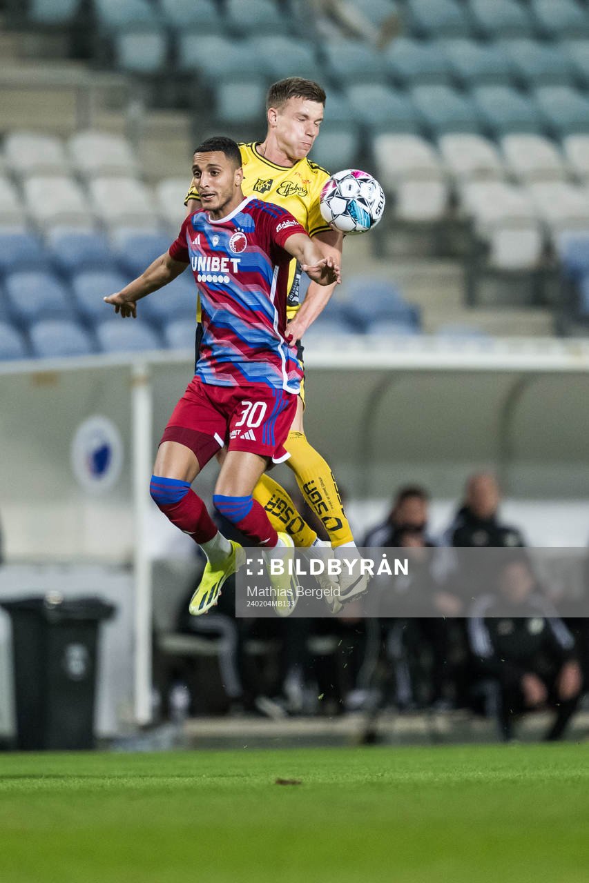 Elias Achouri of FC Copenhagen and Andri Fannar Baldursson