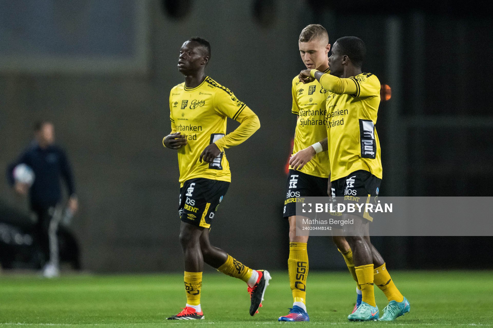 Timothy Ouma, Sebastian Holmén and Michael Baidoo of