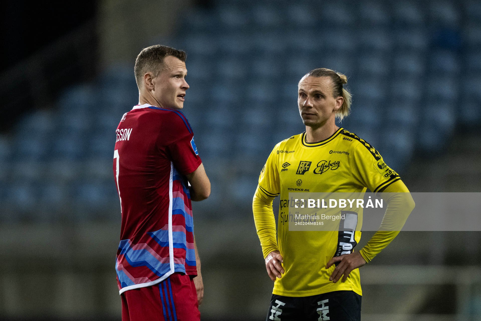 Viktor Claesson of FC Copenhagen and Niklas Hult of Elfsborg