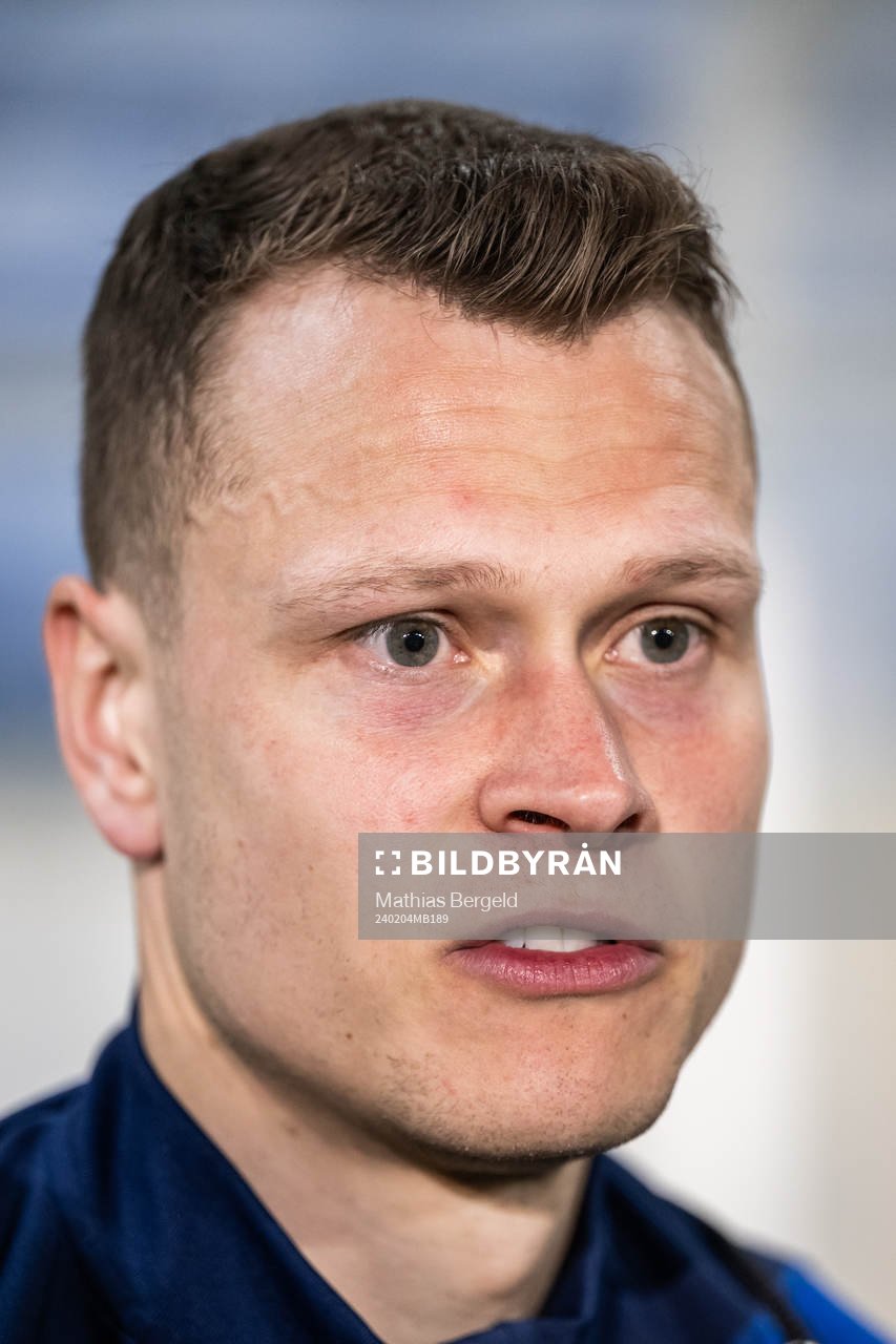 Viktor Claesson of FC Copenhagen is interviewed
