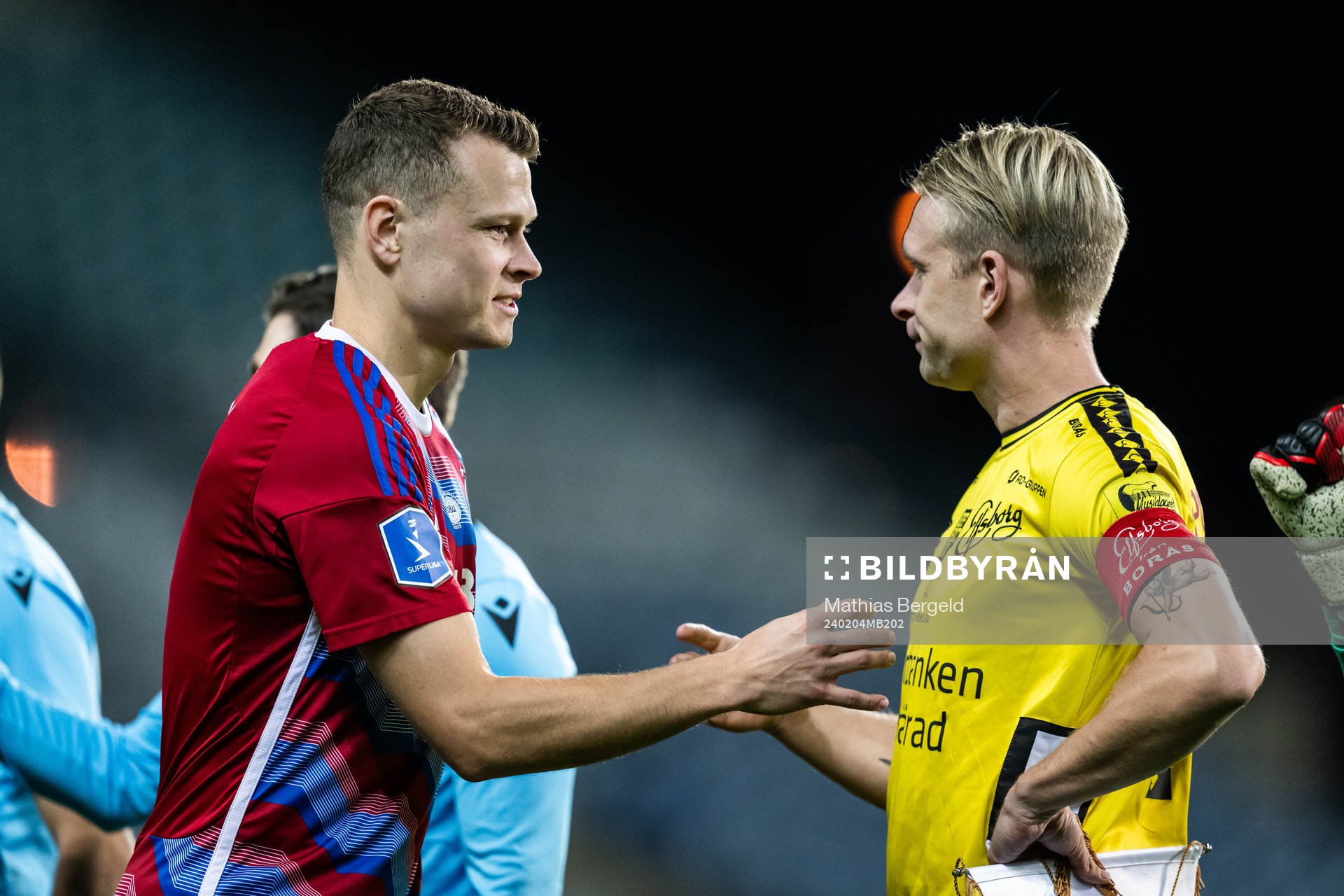 Viktor Claesson of FC Copenhagen and Johan Larsson of