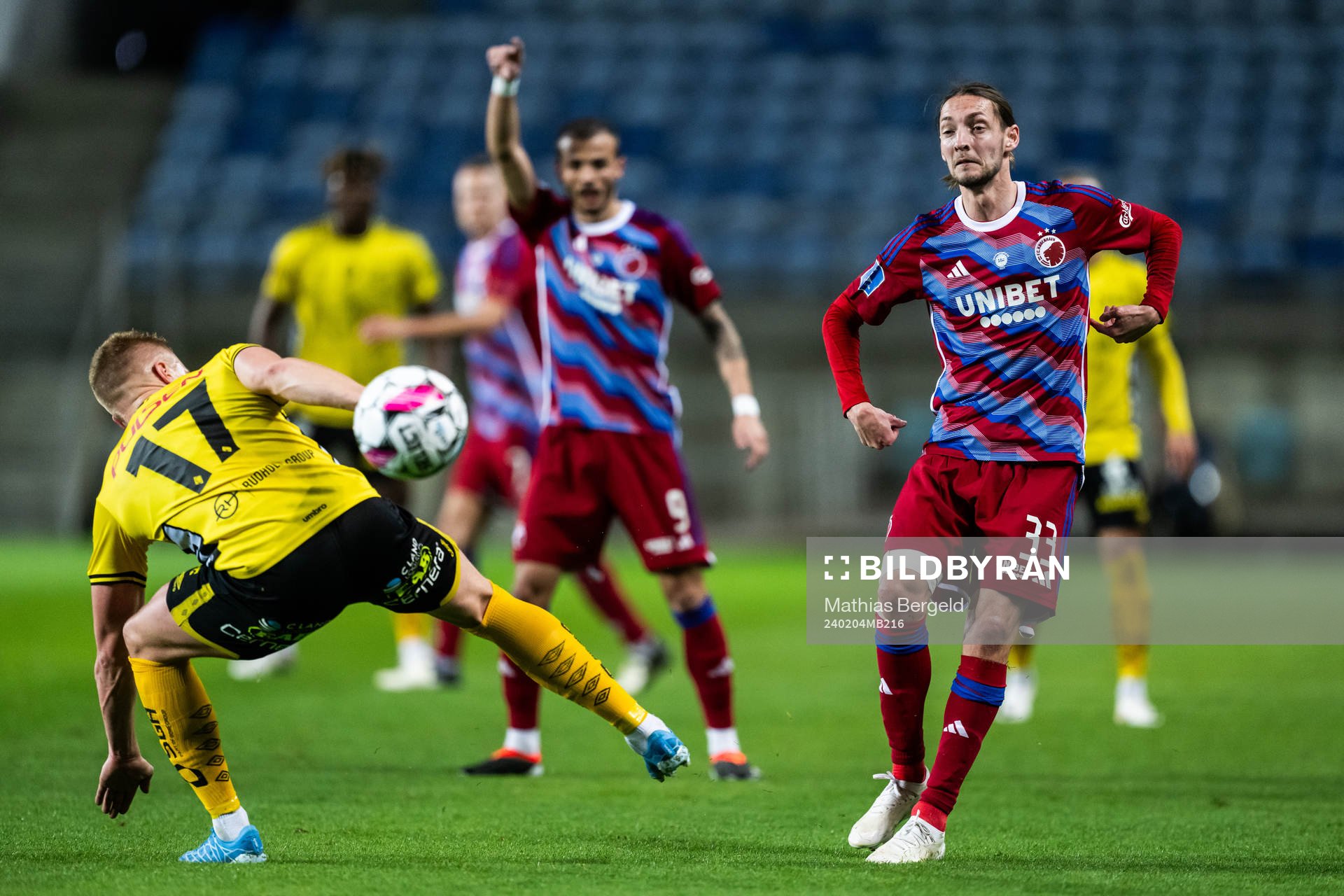 Per Frick of Elfsborg and Rasmus Falk of FC Copenhagen