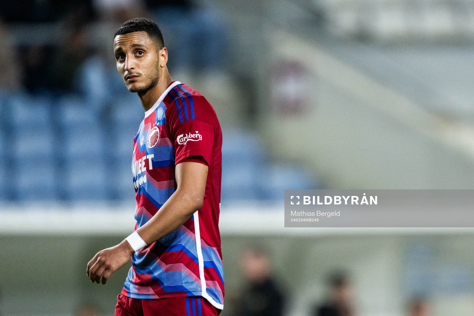 Elias Achouri of FC Copenhagen during the Atlantic Cup football match between Elfsborg and FC Copenhagen on February 4, 2024 in Faro.