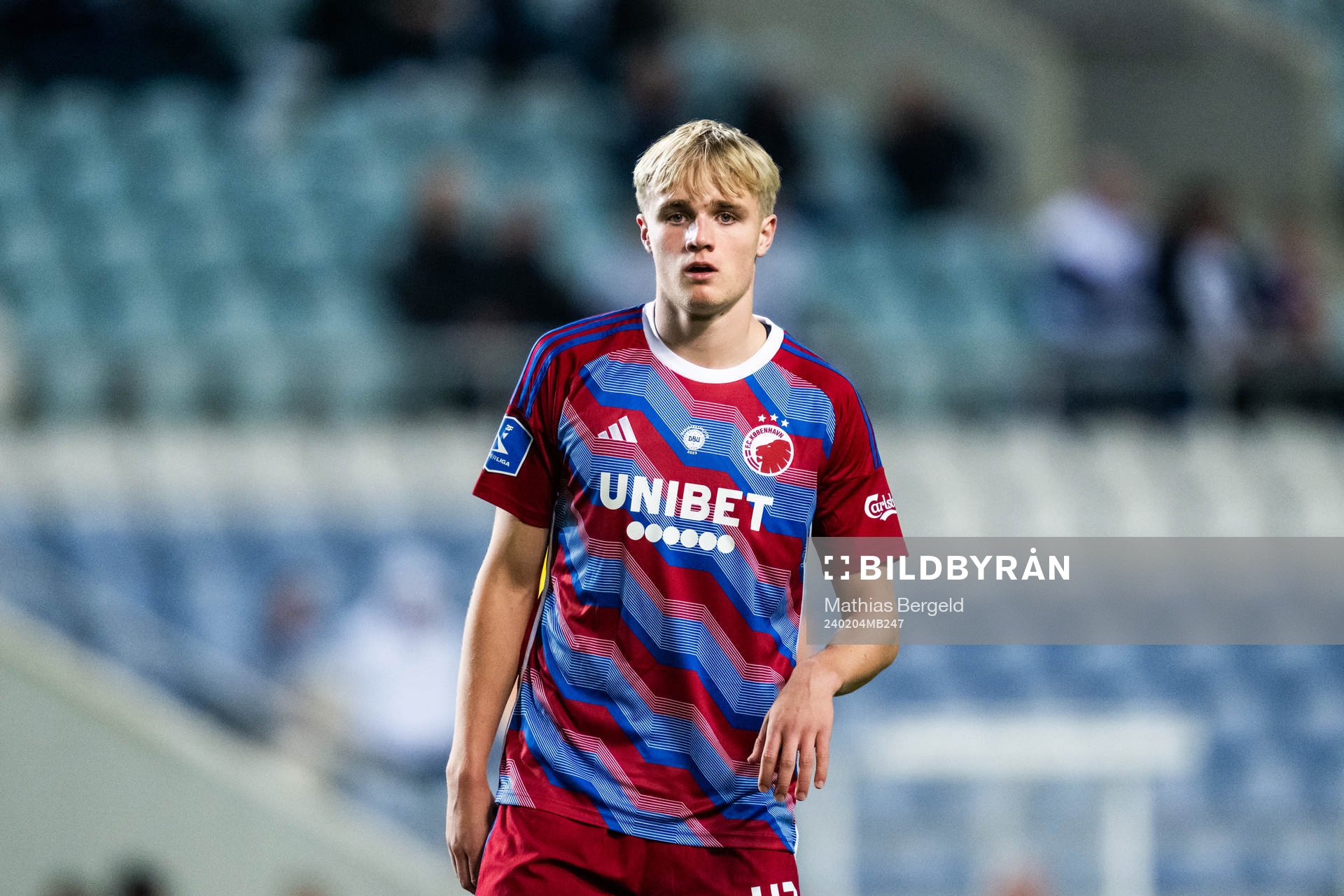 Victor Froholdt of FC Copenhagen during the Atlantic Cup football match between Elfsborg and FC Copenhagen on February 4, 2024 in Faro.