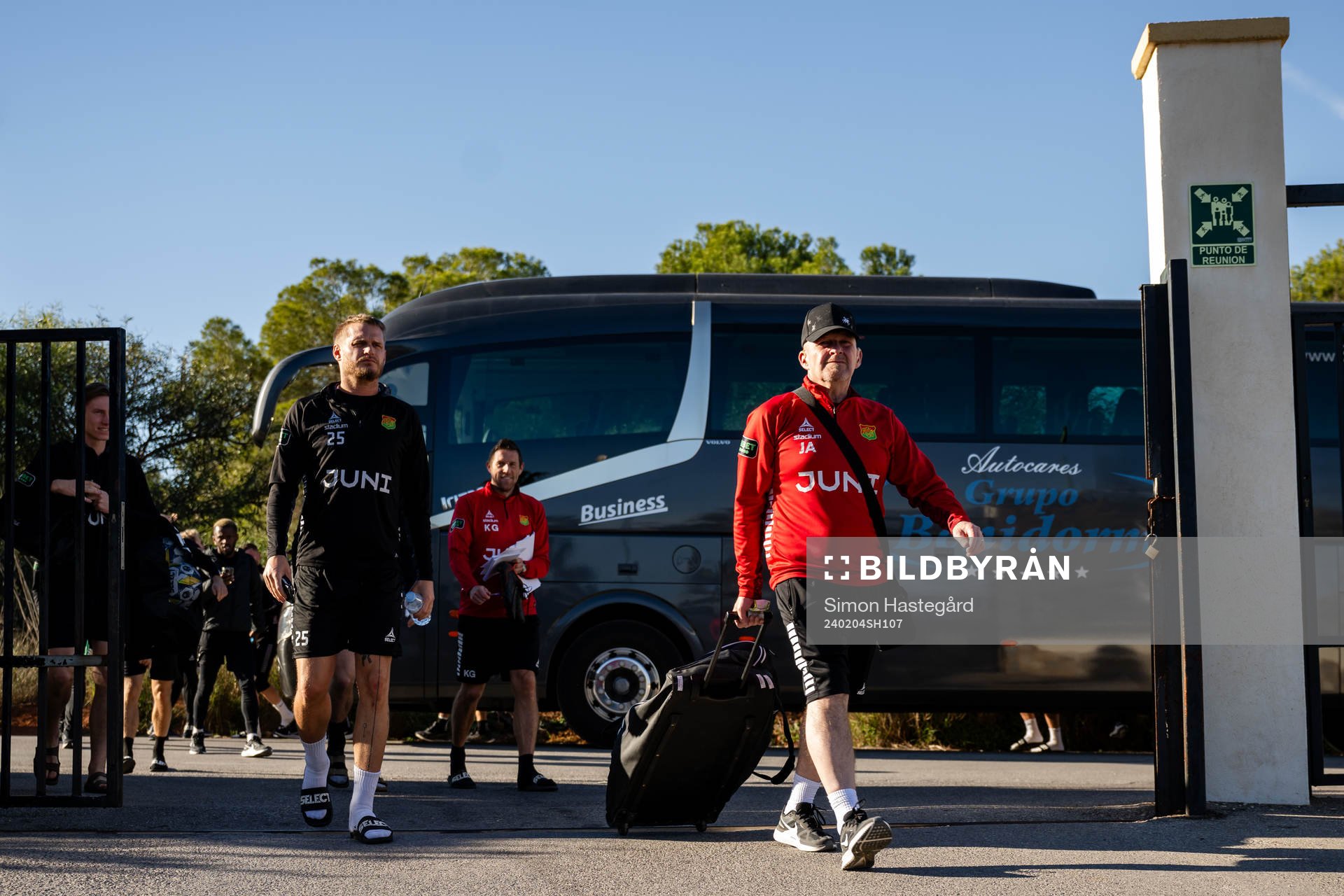 Jonas Lindberg och materialförvaltare Jerry Asa