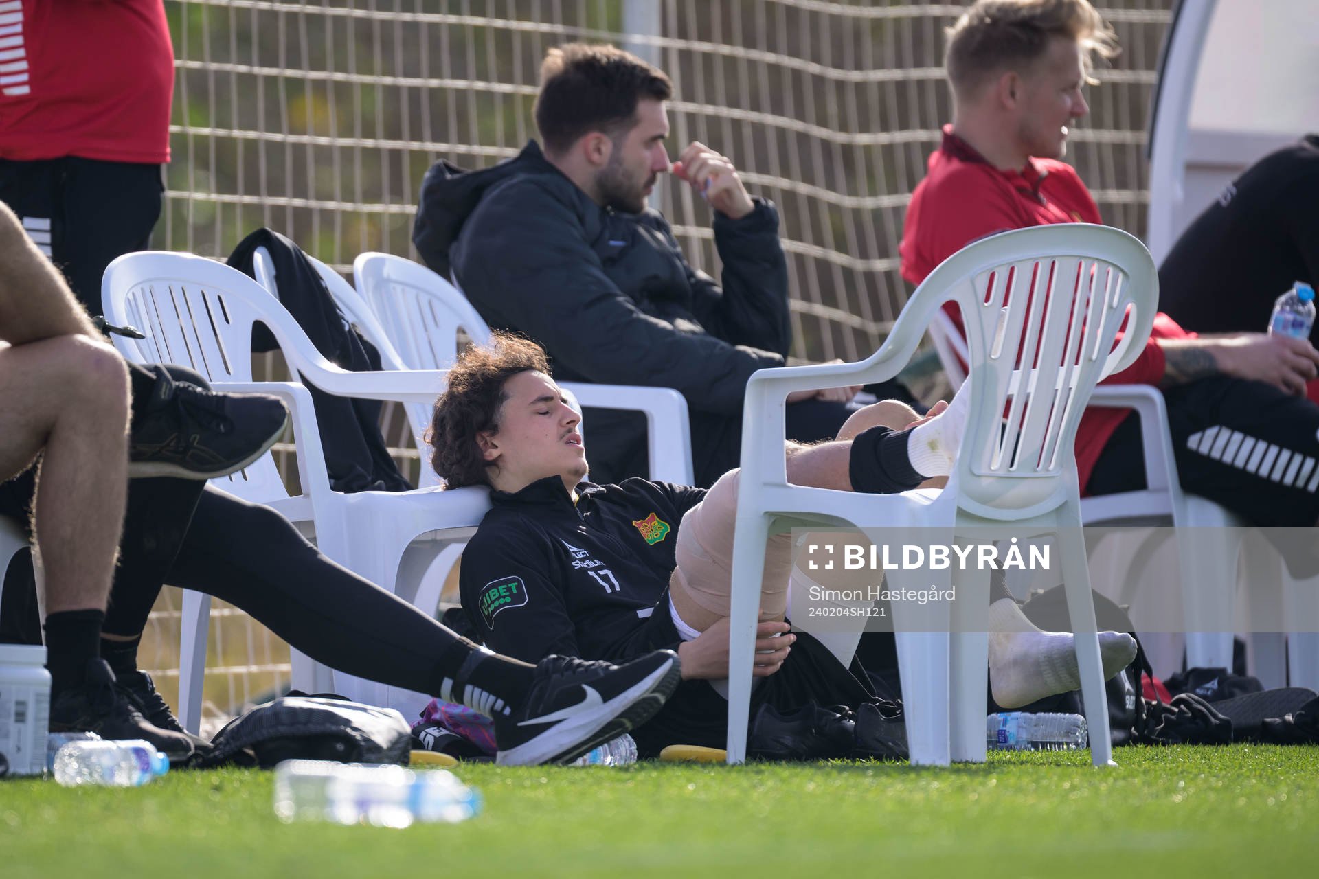 Amin Boudri of GAIS in pain