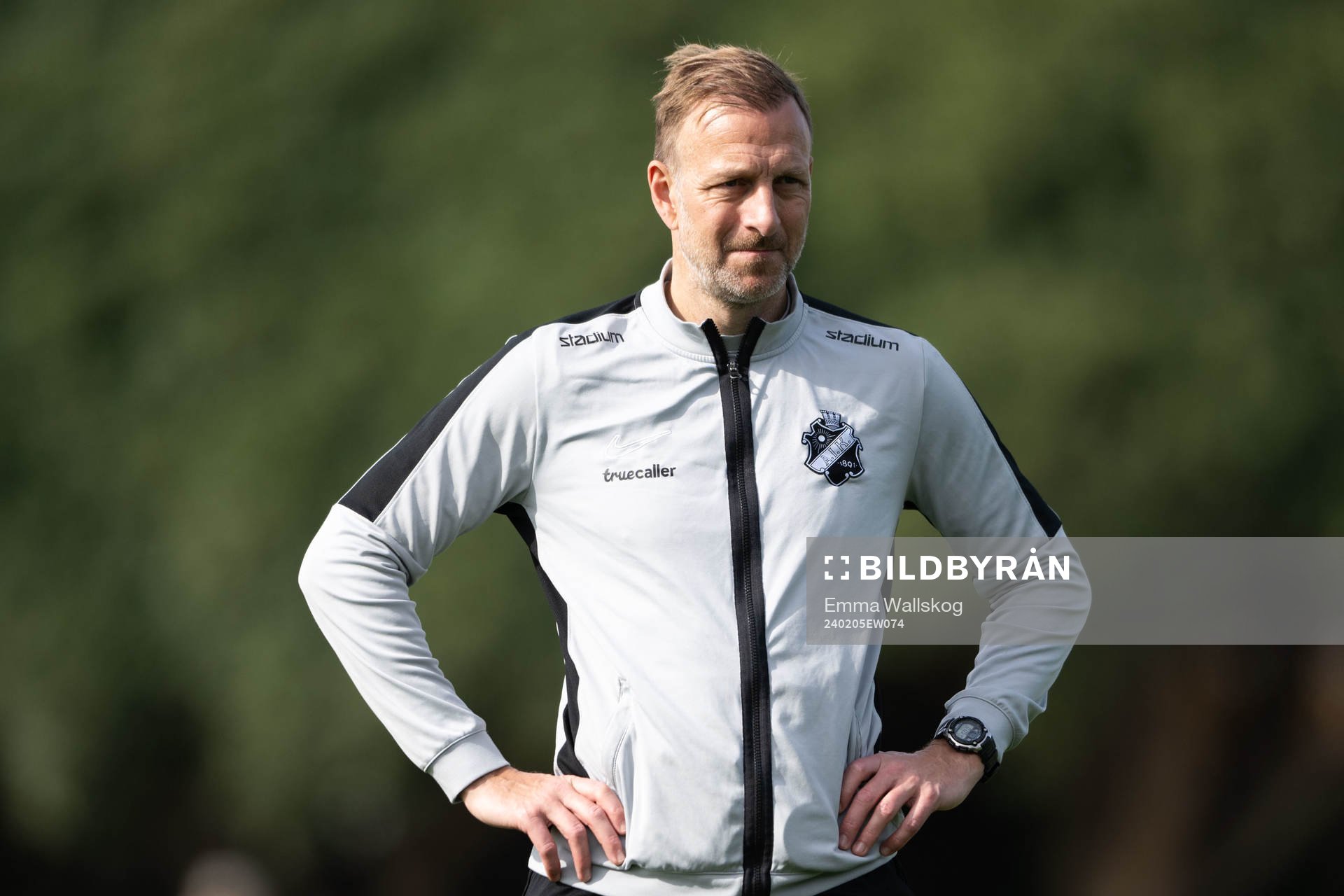 under en träning med AIK