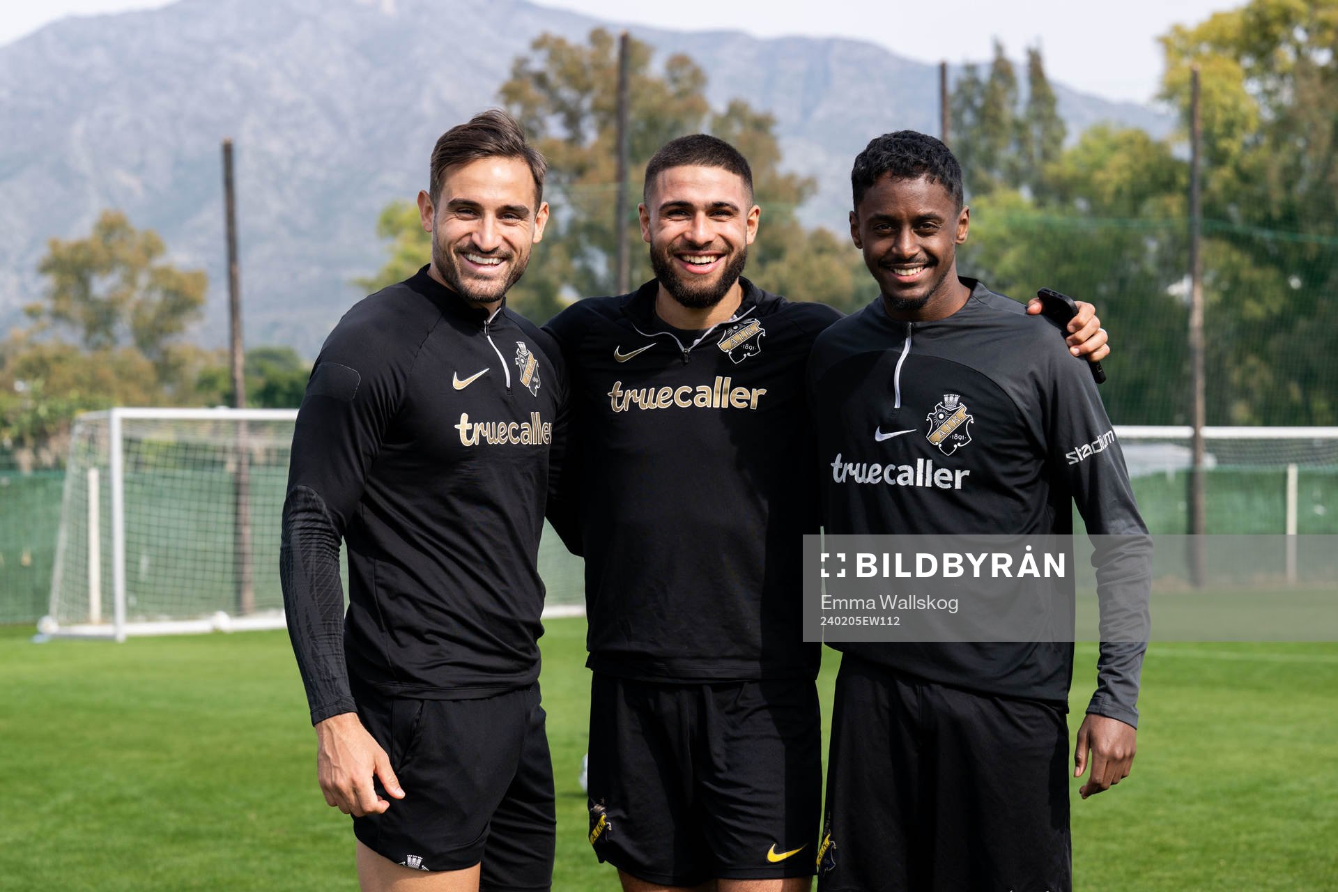 AIKs Sotirios Papagiannopoulos, Omar Faraj och Abdihakin Ali