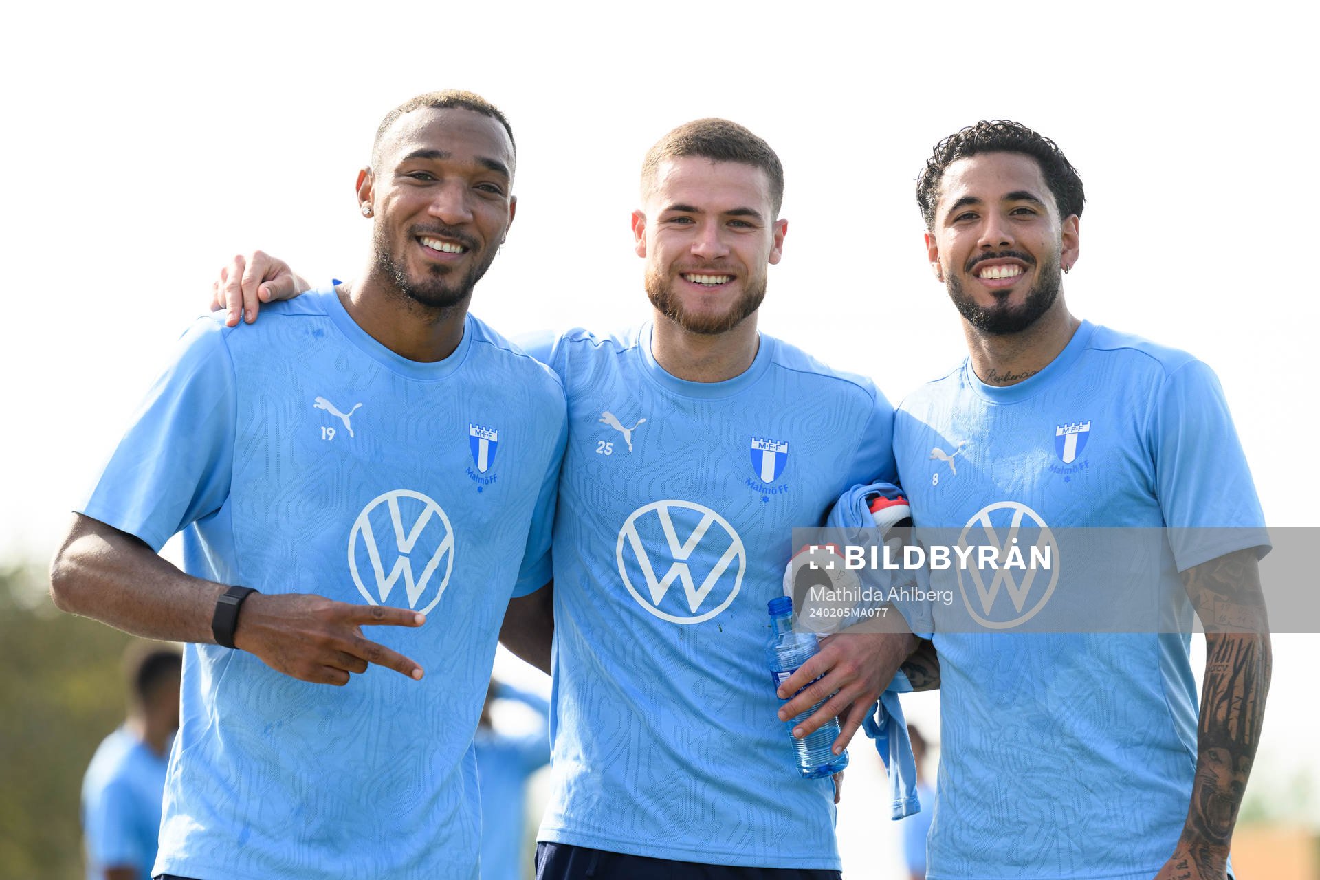 Malmö FFs Derek Cornelius, Gabriel Busanello och Sergio