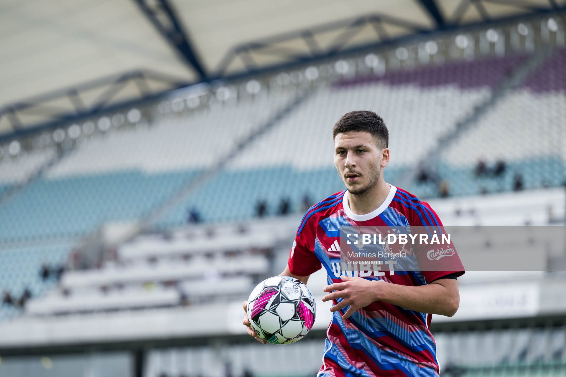 Roony Bardghji of FC Copenhagen during the Atlantic Cup football match between FC Copenhagen and Brøndby on February 5, 2024 in Faro.