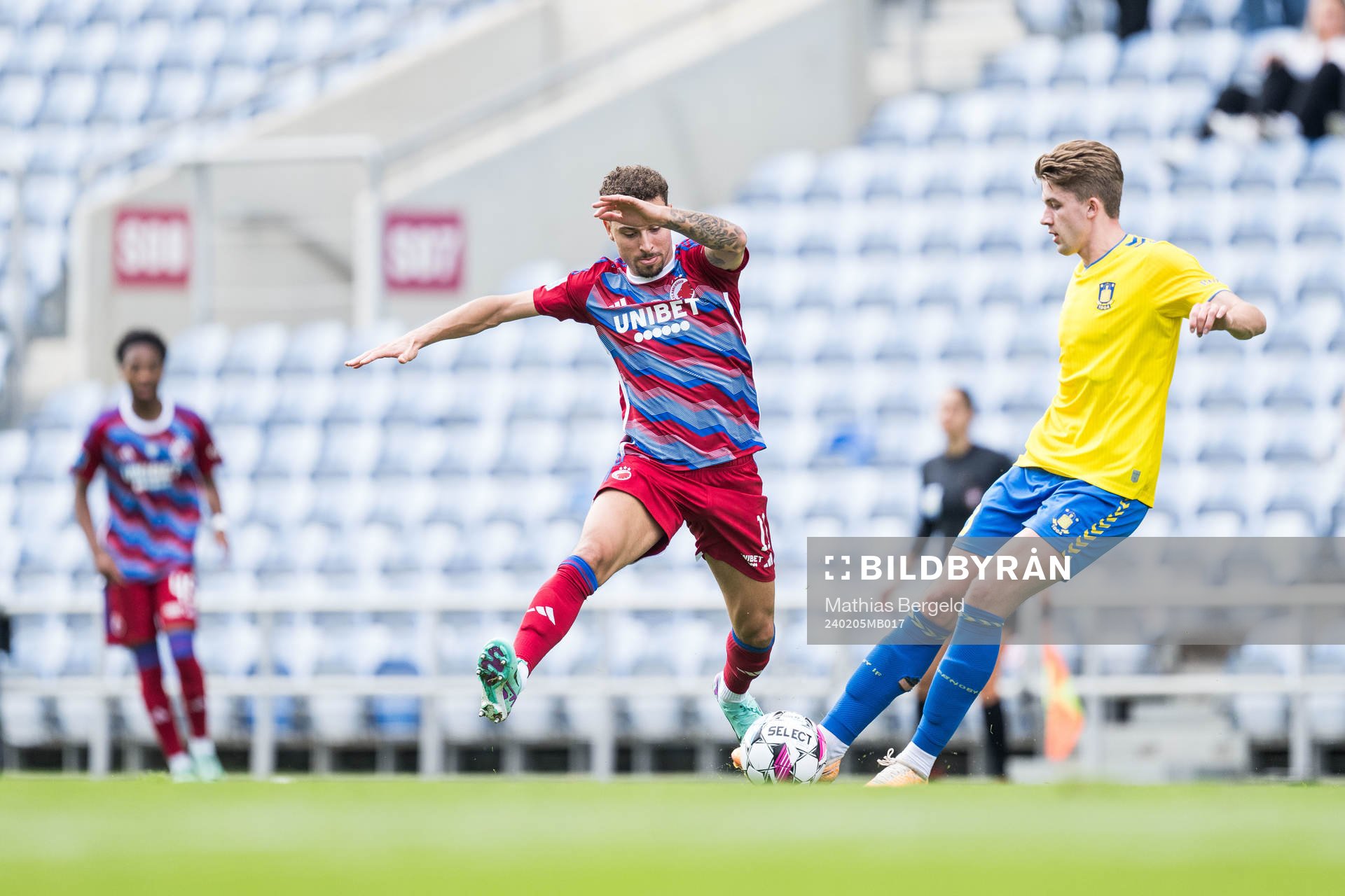 Jordan Larsson of FC Copenhagen and Henrik Heggheim of