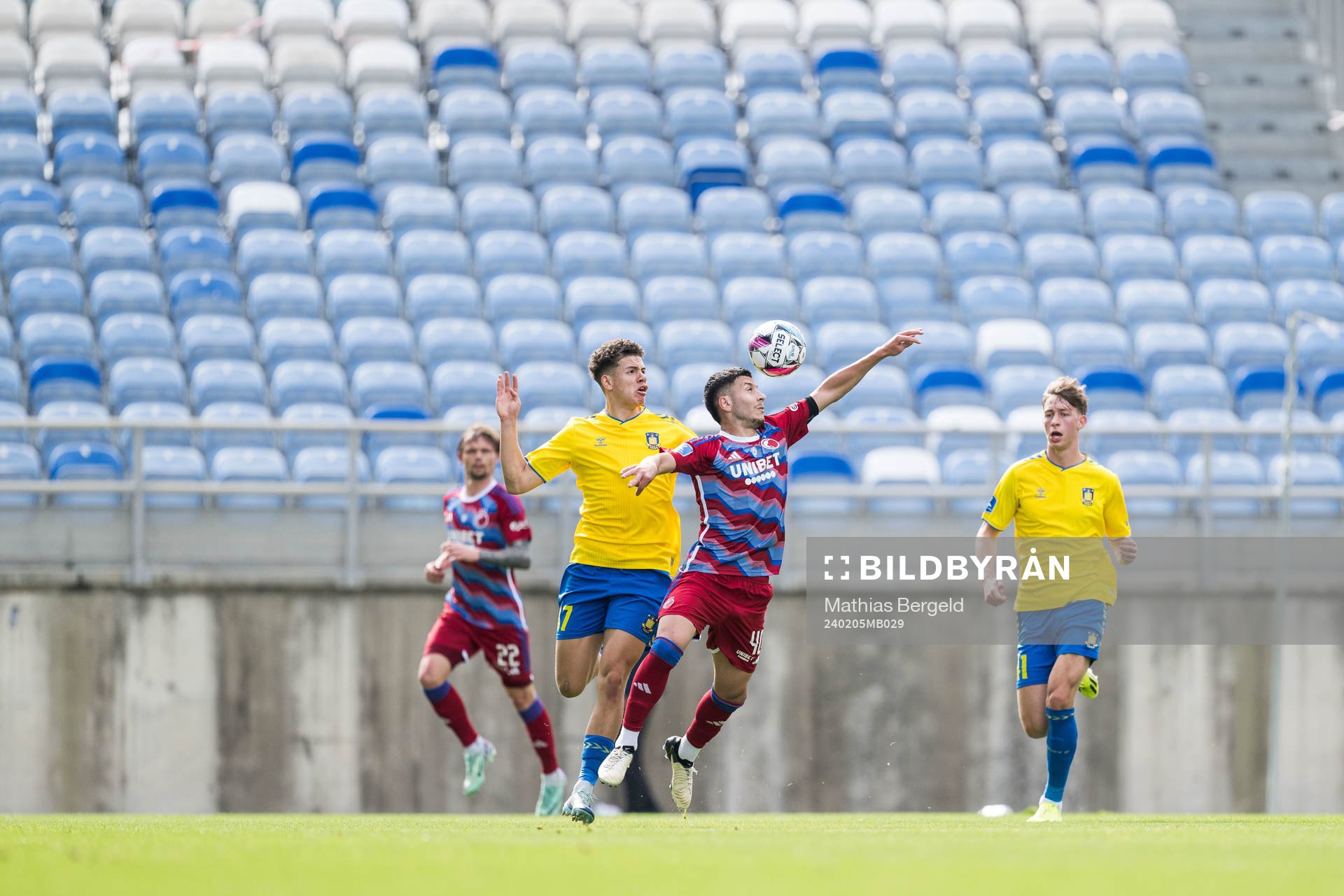 Of Brøndby Roony Bardghji of FC Copenhagen during the Atlantic Cup football match between FC Copenhagen and Brøndby on February 5, 2024 in Faro. 