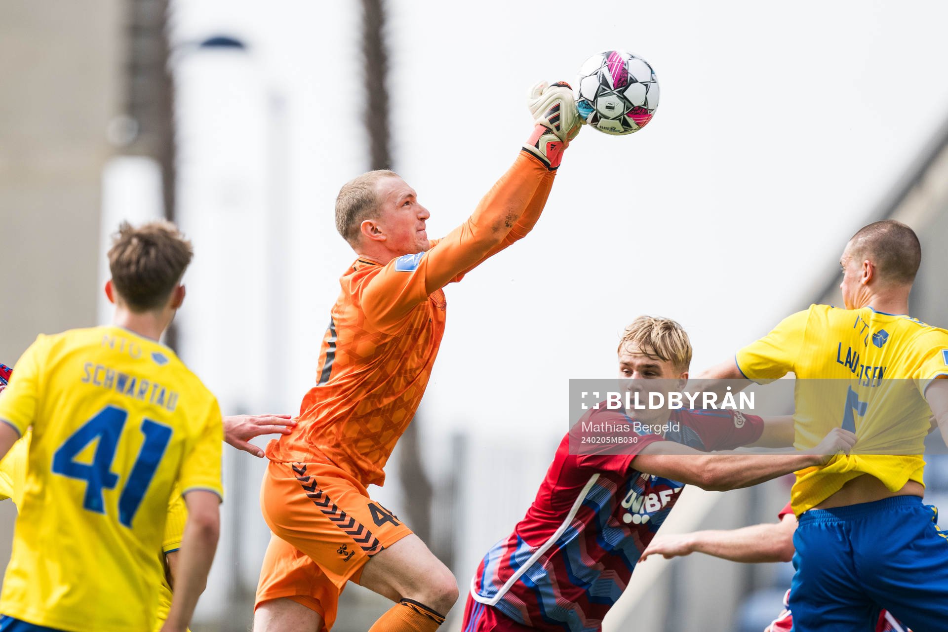 Goalkeeper Jonathan Aegidius of Brøndby