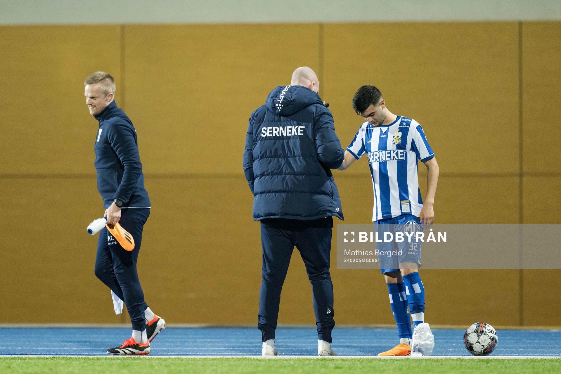 Melvin Koliqi of IFK Göteborg leaves the pitch
