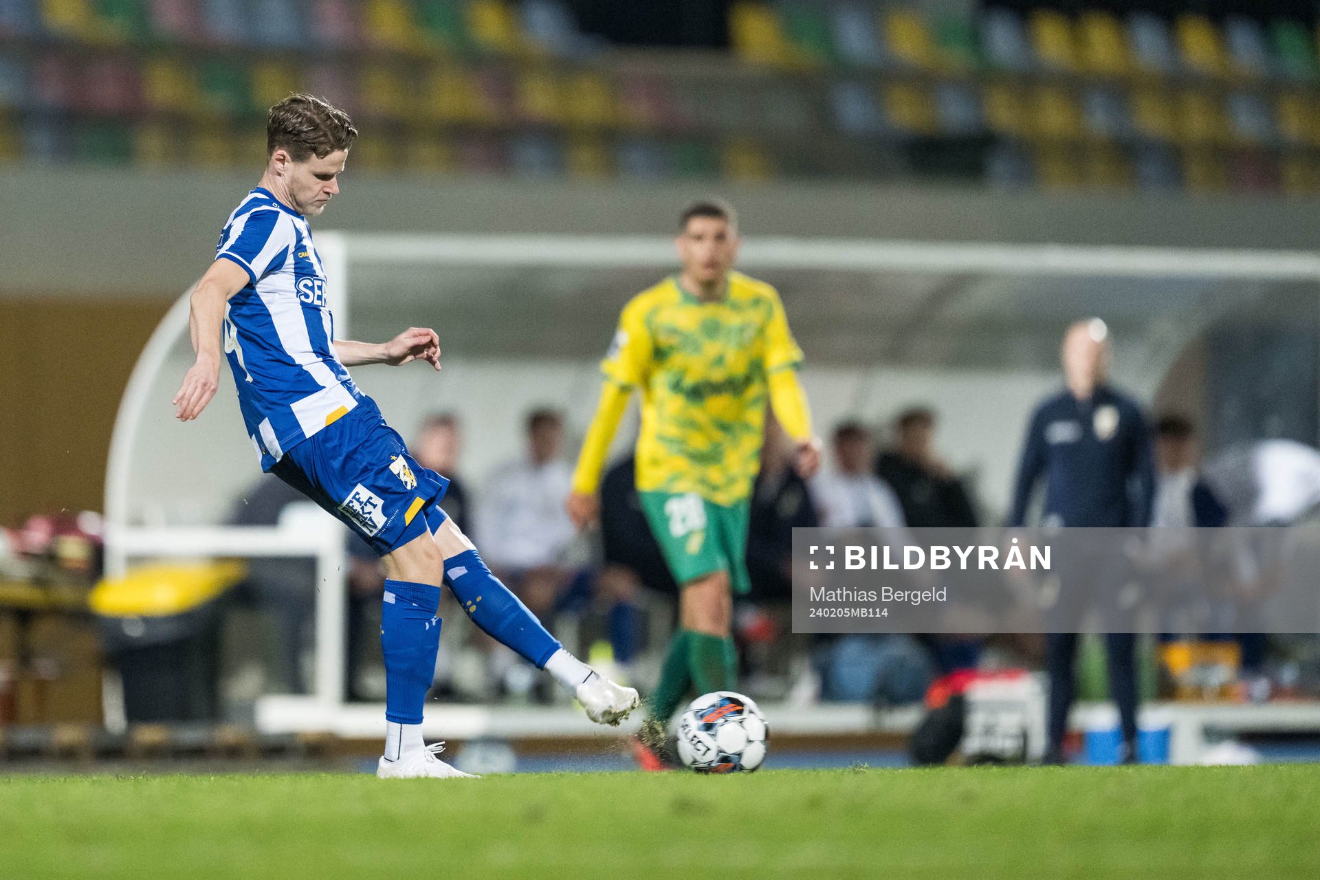 Gustaf Norlin of IFK Göteborg during the Atlantic Cup football match between Mafra and IFK Göteborg on February 5, 2024 in Portimao.